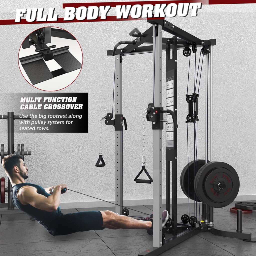 Rovix Premium Home Cable Crossover Full Body Workout Fly Machine, 350LBS (SAK06341)