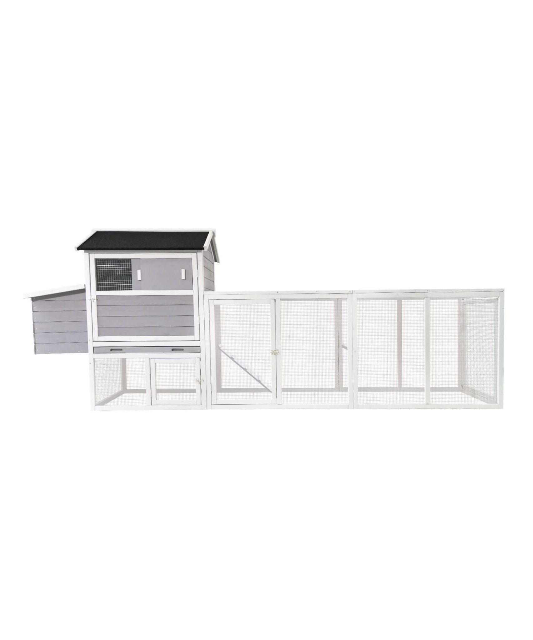 Large Heavy-Duty 113-Inch Outdoor Anti-UV Waterproof Wooden Chicken Coop Hen House (SAK32684)