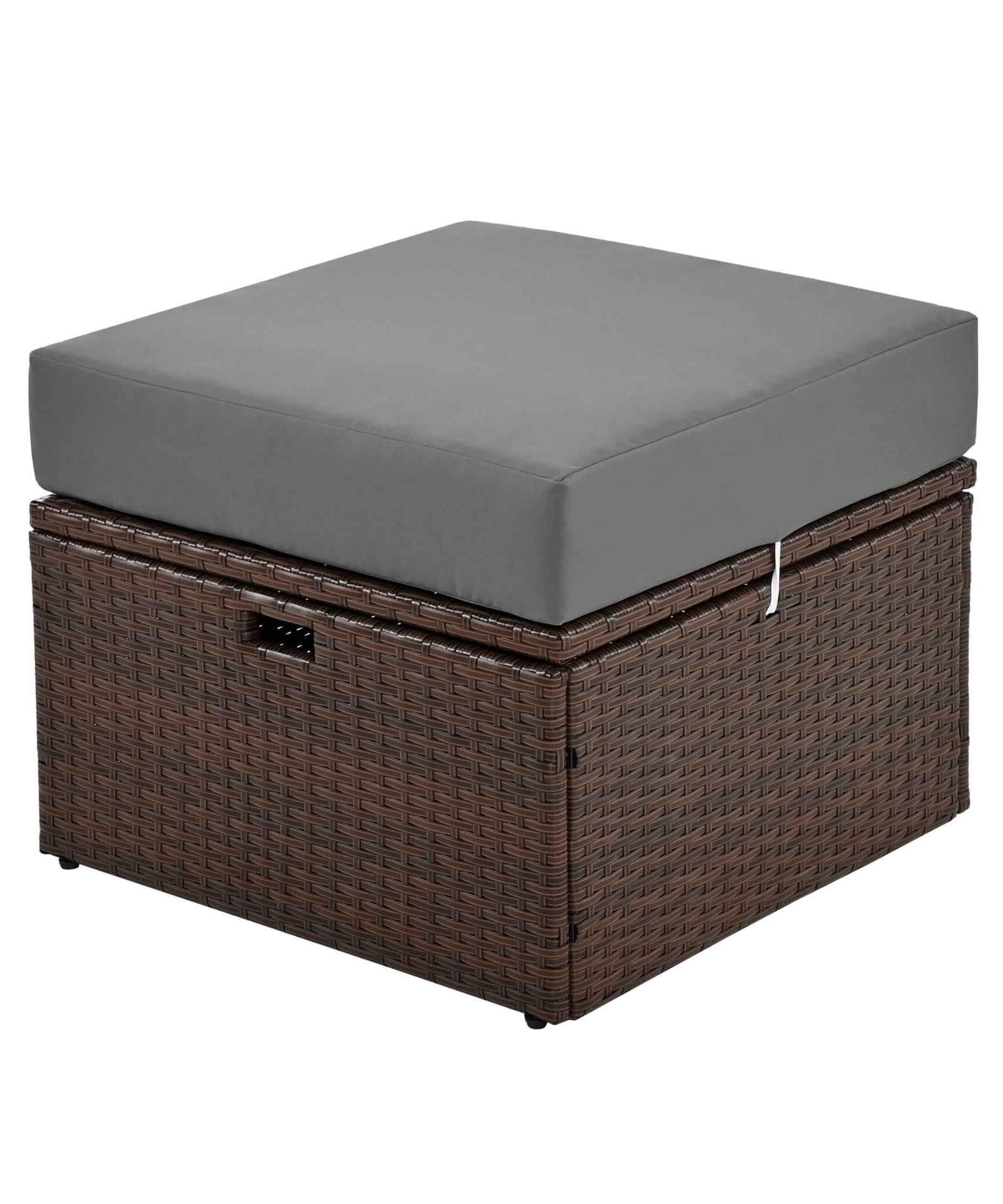 Alora Premium Outdoor 2-Seater Patio Daybed With Foldable Awning, Cushions, And Rattan Frame (SAK90233)