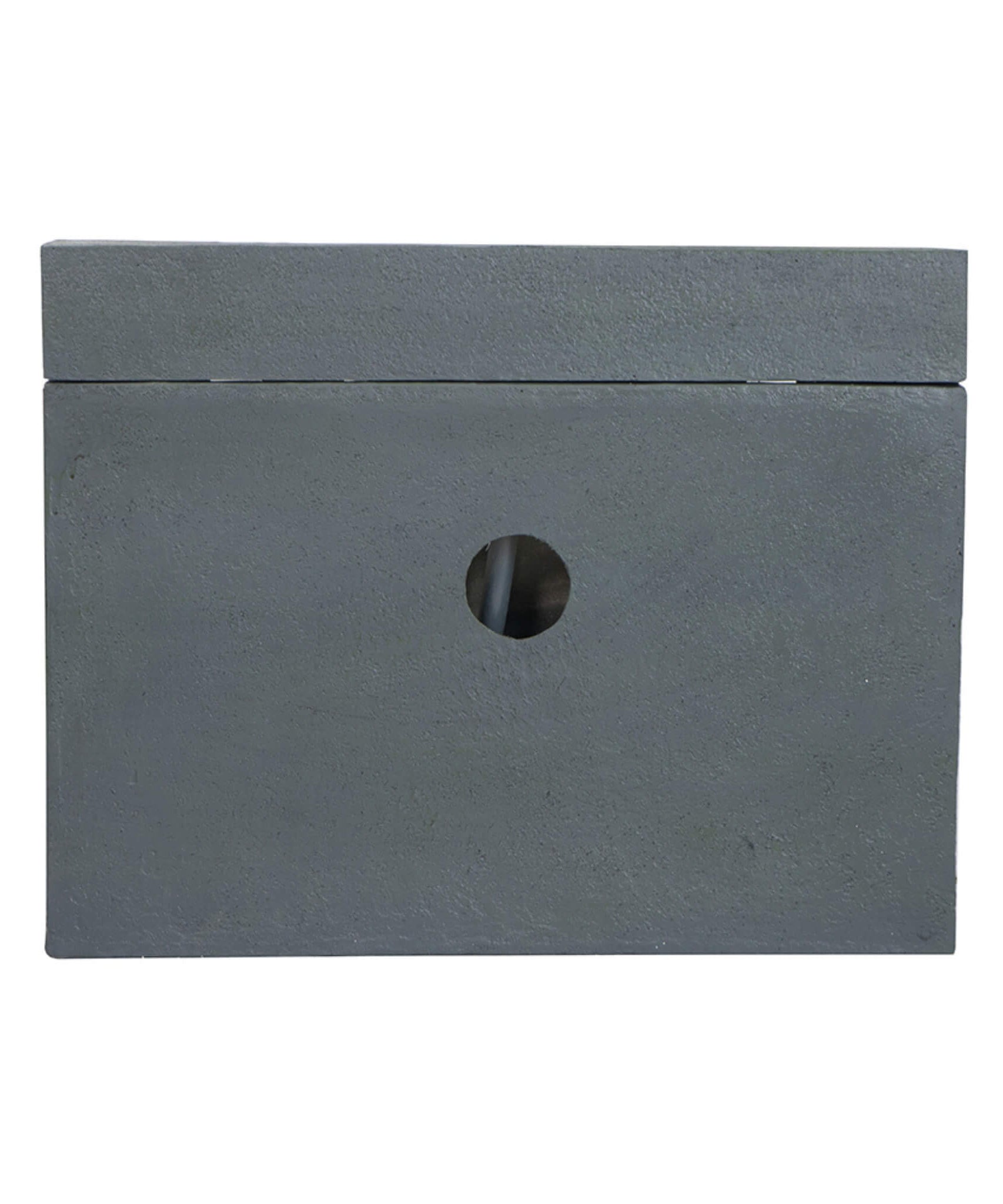 Alora Premium Outdoor Contemporary Modern Rectanglar Decorative Water Fountain, Gray (SAK09215)