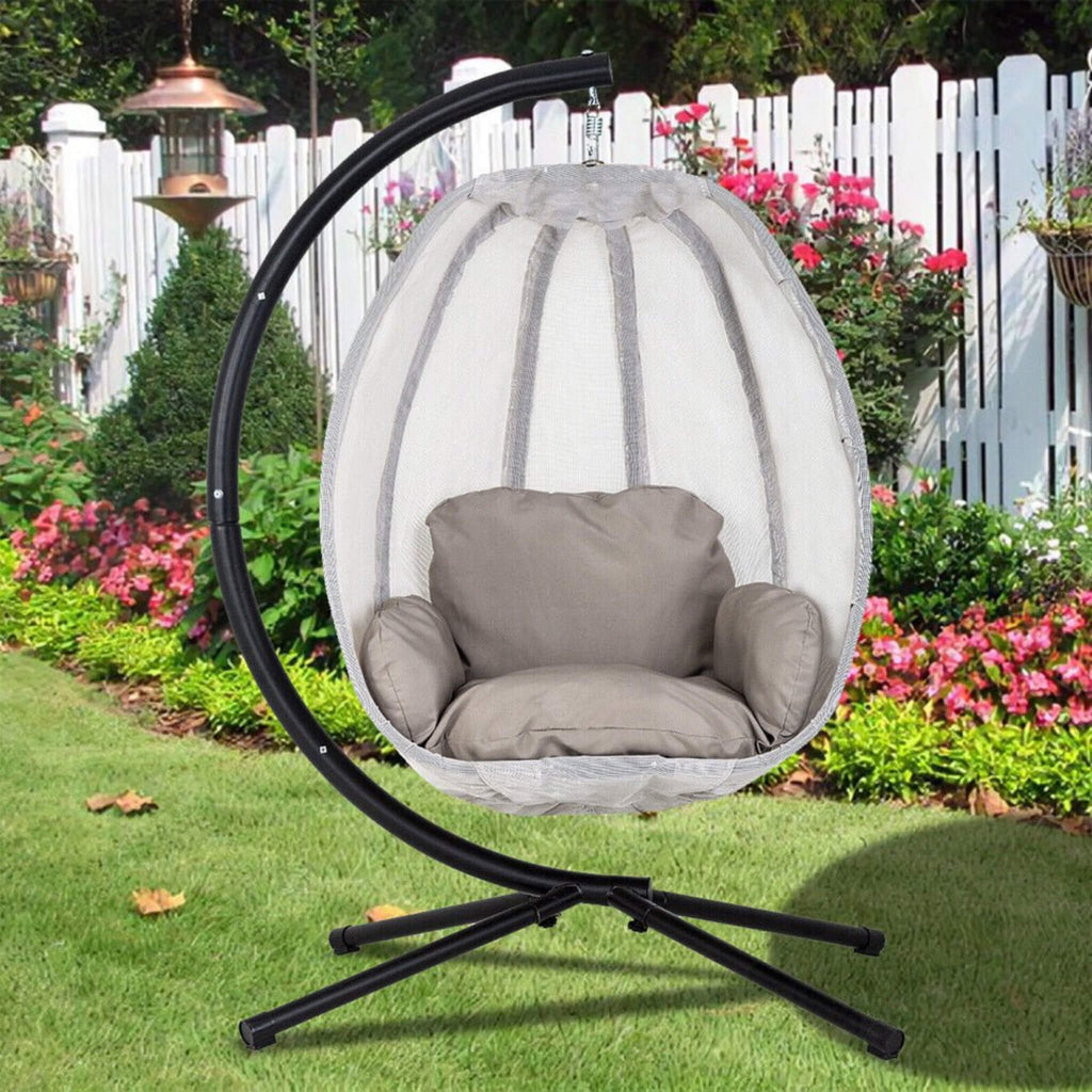 Alora Premium 70-Inch Outdoor Hammock Egg Swing Chair With Stand (SAK42317)