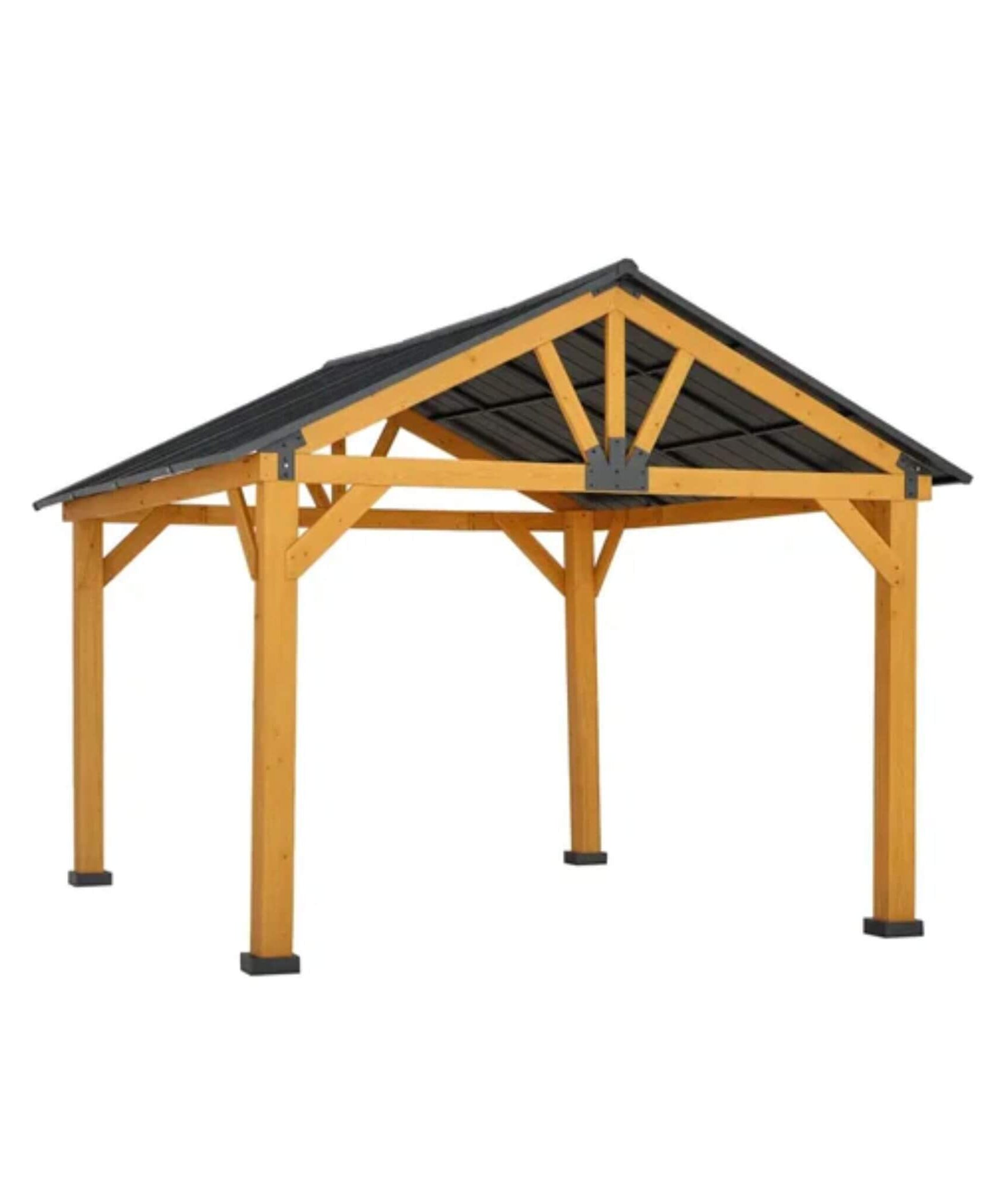 [09X11FT] Alora Premium Outdoor Hardtop Patio Backyard Gazebo (SAK86341)