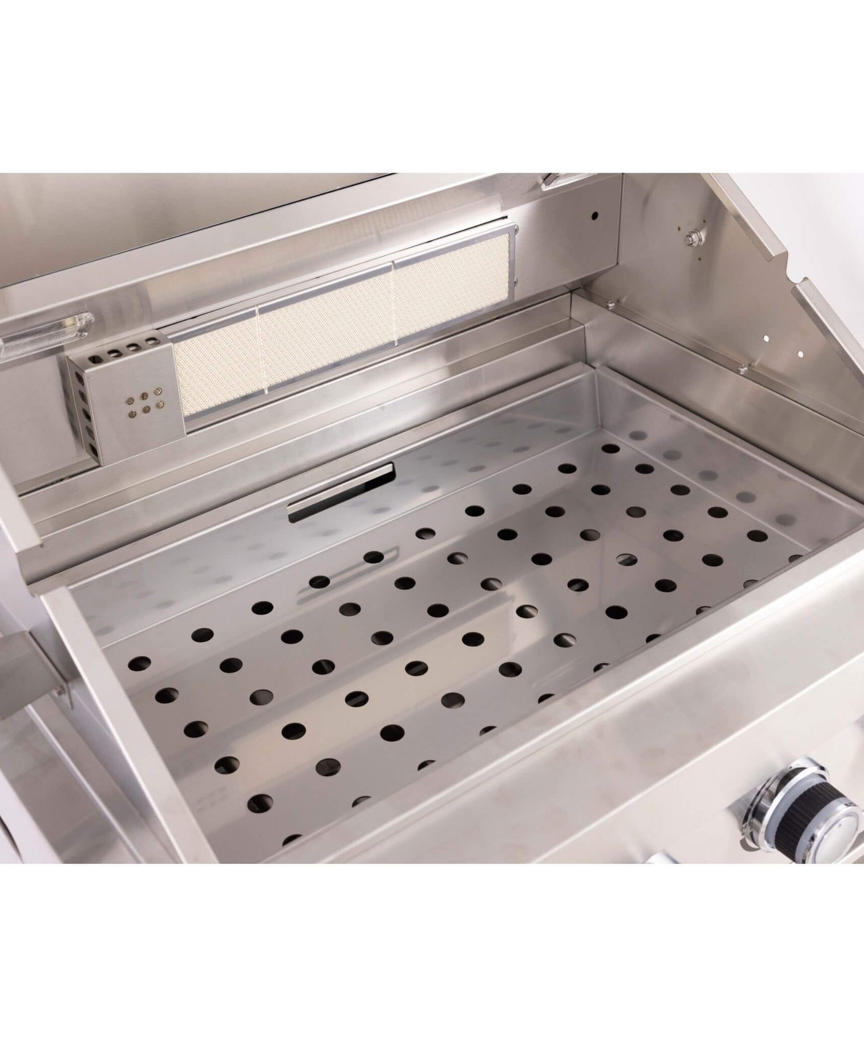 Premium Outdoor Kitchen With 32-Inch 60K BTU Built-In Stainless Steel LPG Gas Grill, Door And Drawer Combo And Stainless Steel Ice Box (SAK98661)