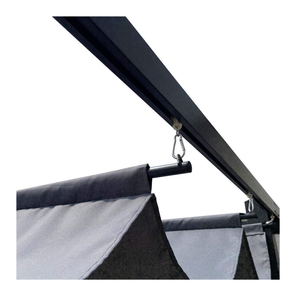 [10X13FT] Alora Premium Outdoor Patio Retractable Pergola With Canopy (SAK01864)