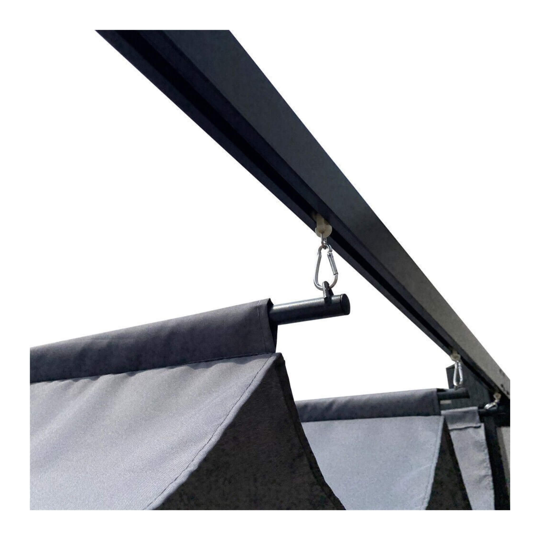 [10X13FT] Alora Premium Outdoor Patio Retractable Pergola With Canopy (SAK01864)