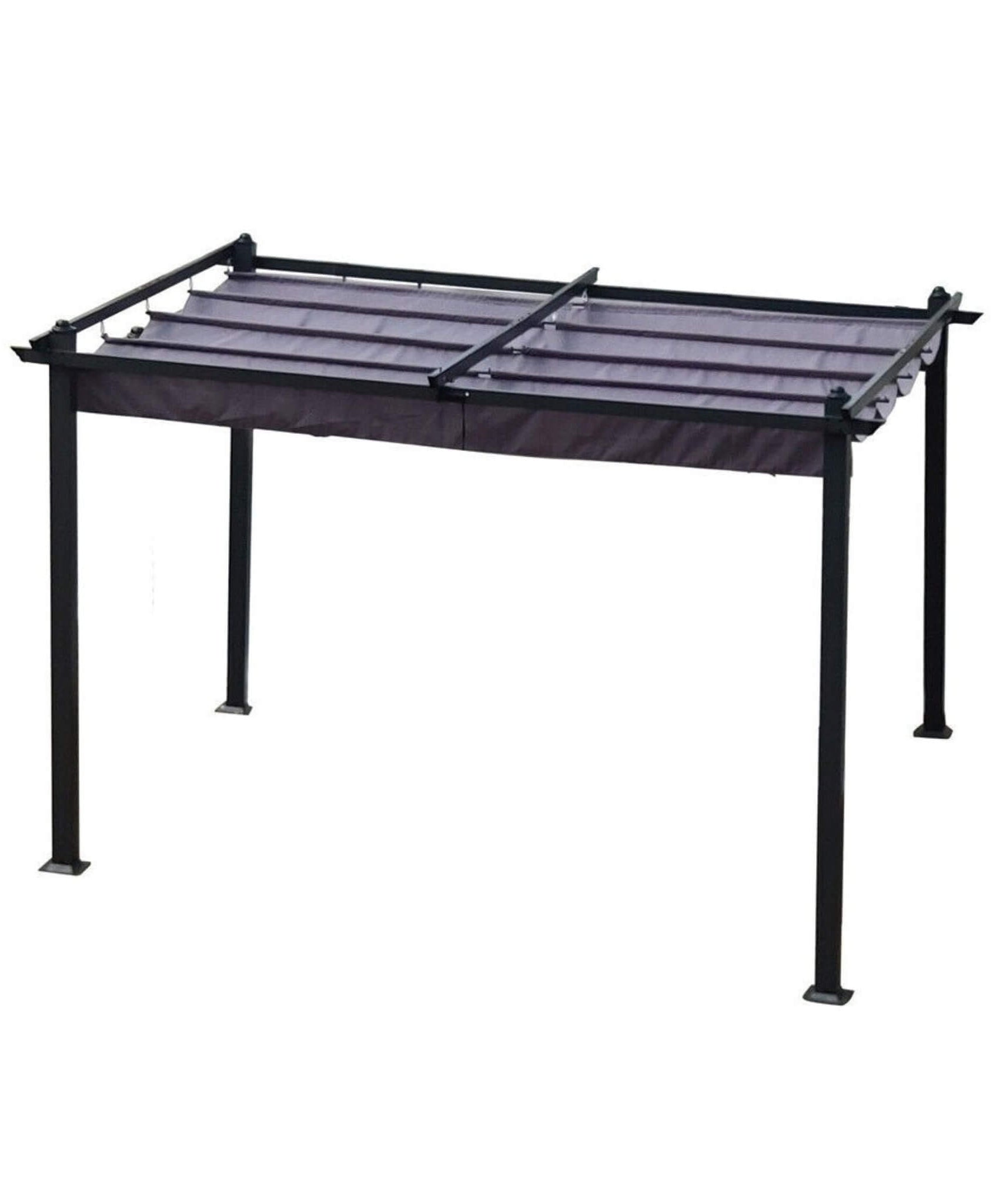 [10X13FT] Alora Premium Outdoor Patio Retractable Pergola With Canopy (SAK01864)
