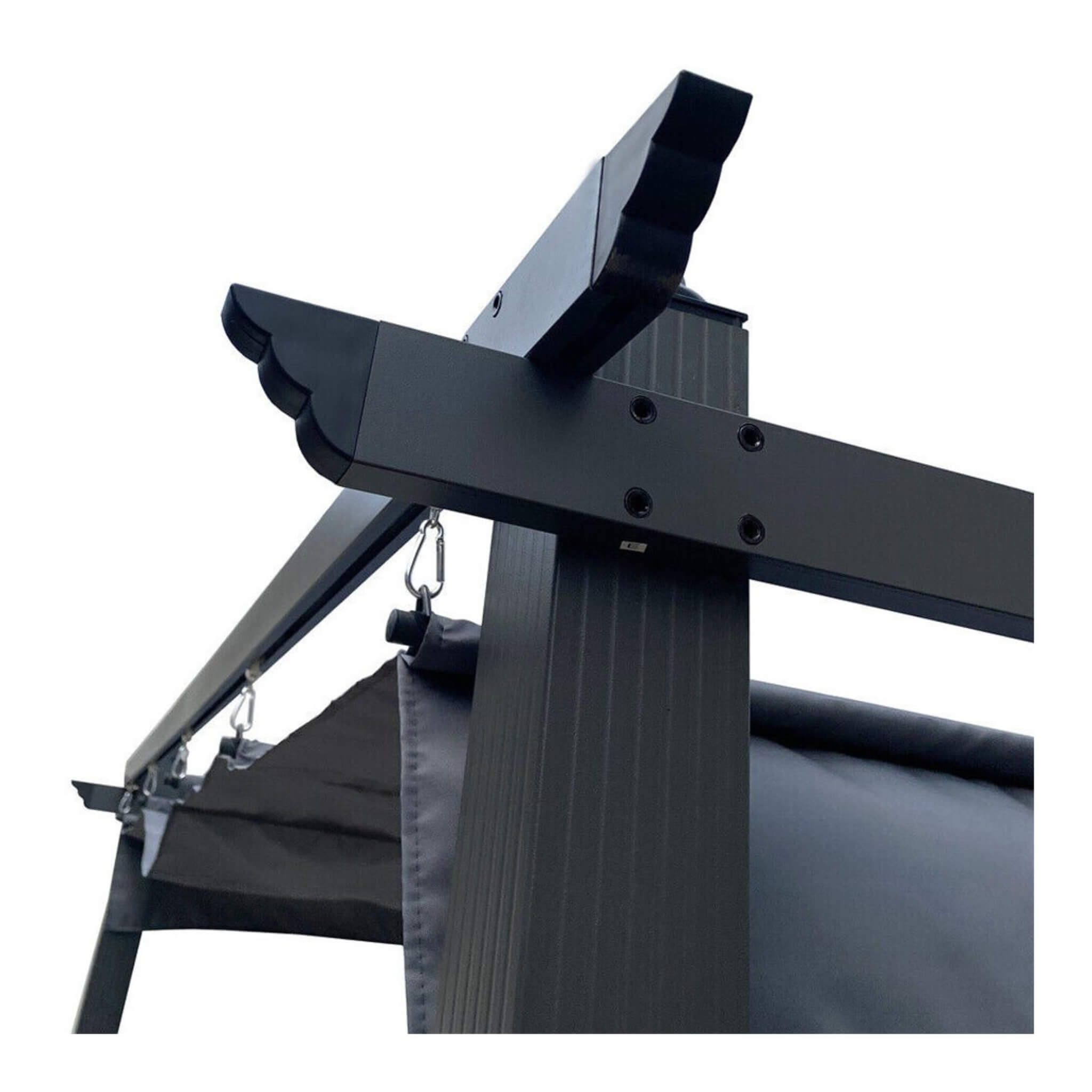[10X13FT] Alora Premium Outdoor Patio Retractable Pergola With Canopy (SAK01864)