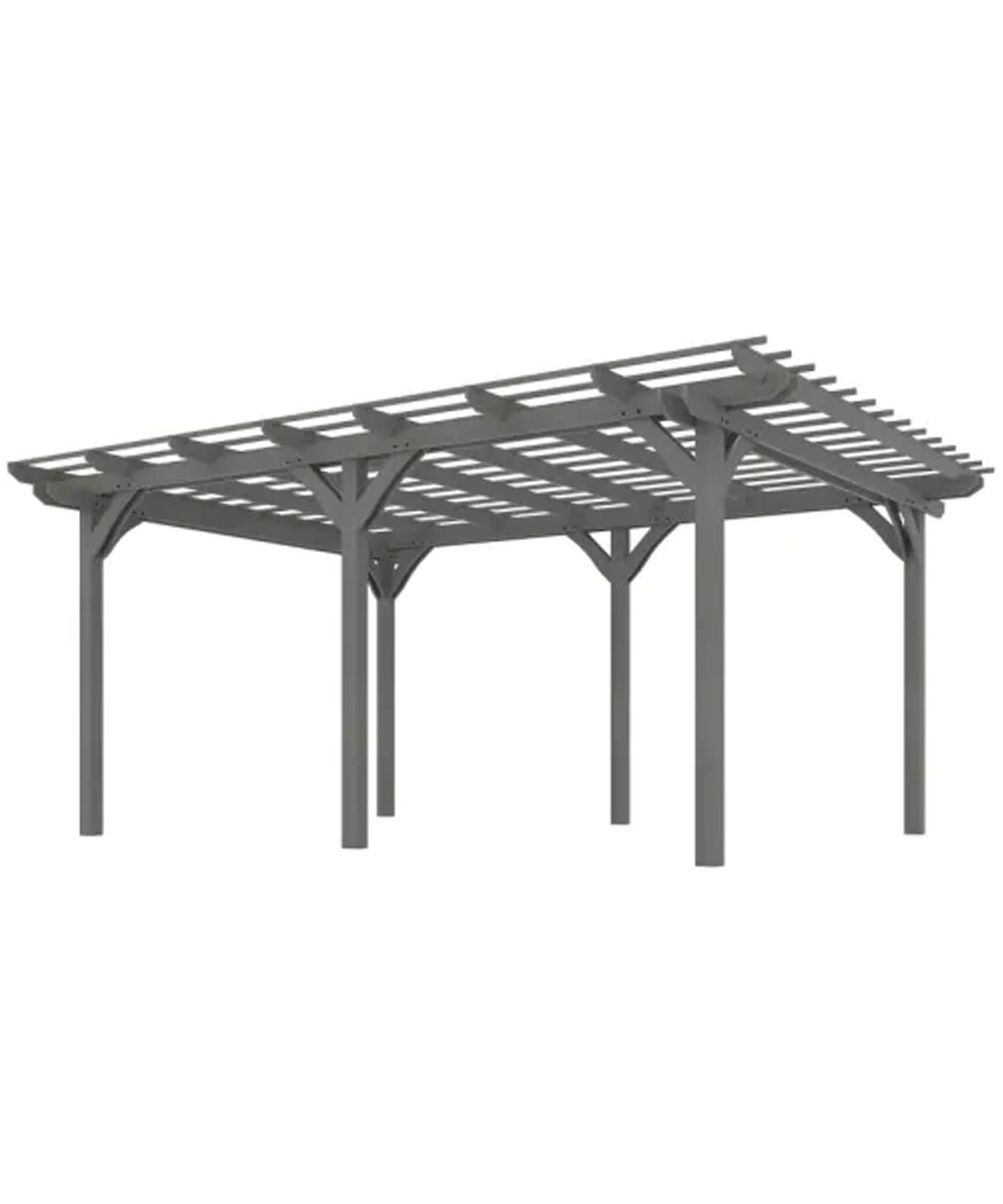 [09X12FT] Alora Premium Outdoor Wooden Grape Trellis Pergola (SAK18579)