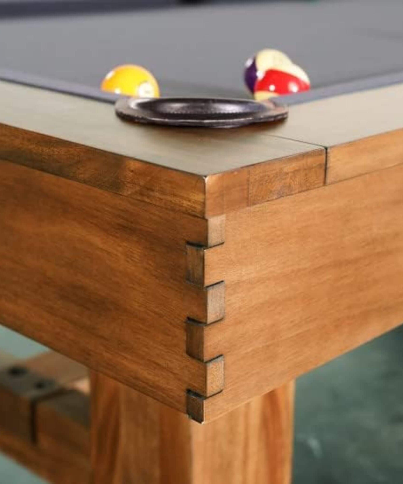 8FT Premium Professional Presli Slate Native Acacia Solid Wood Billiard Pool Table With Custom Table Cloth (SAK90428)