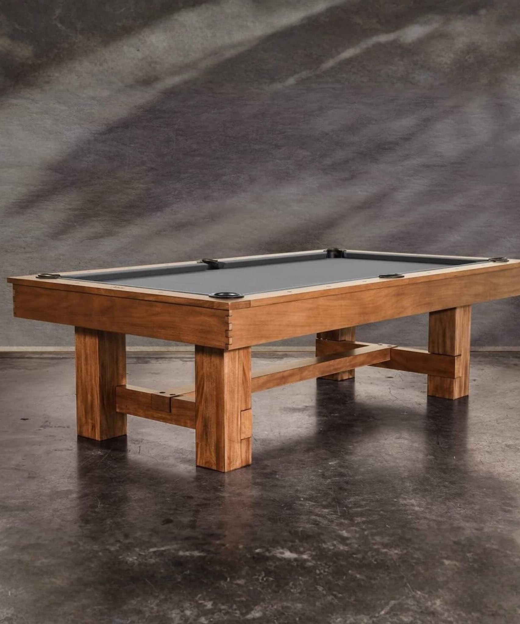 8FT Premium Professional Presli Slate Native Acacia Solid Wood Billiard Pool Table With Custom Table Cloth (SAK90428)