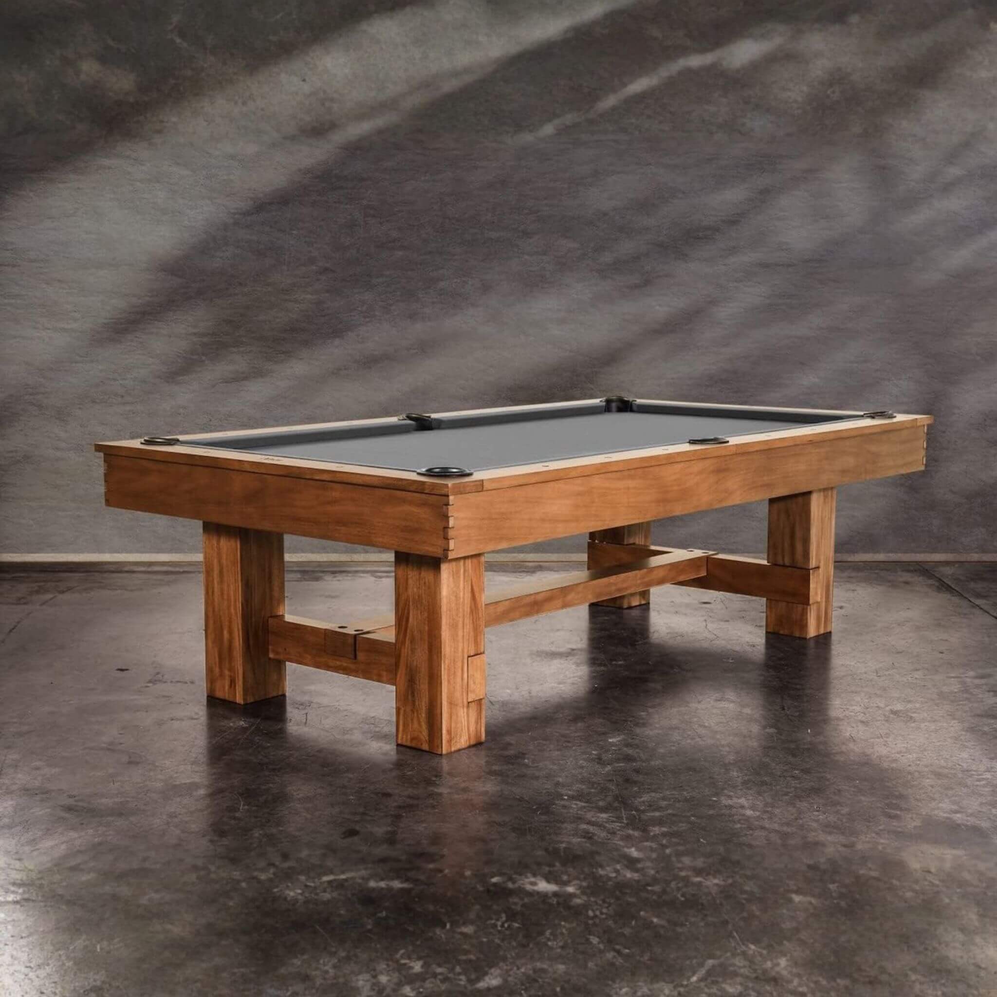 8FT Premium Professional Presli Slate Native Acacia Solid Wood Billiard Pool Table With Custom Table Cloth (SAK90428)