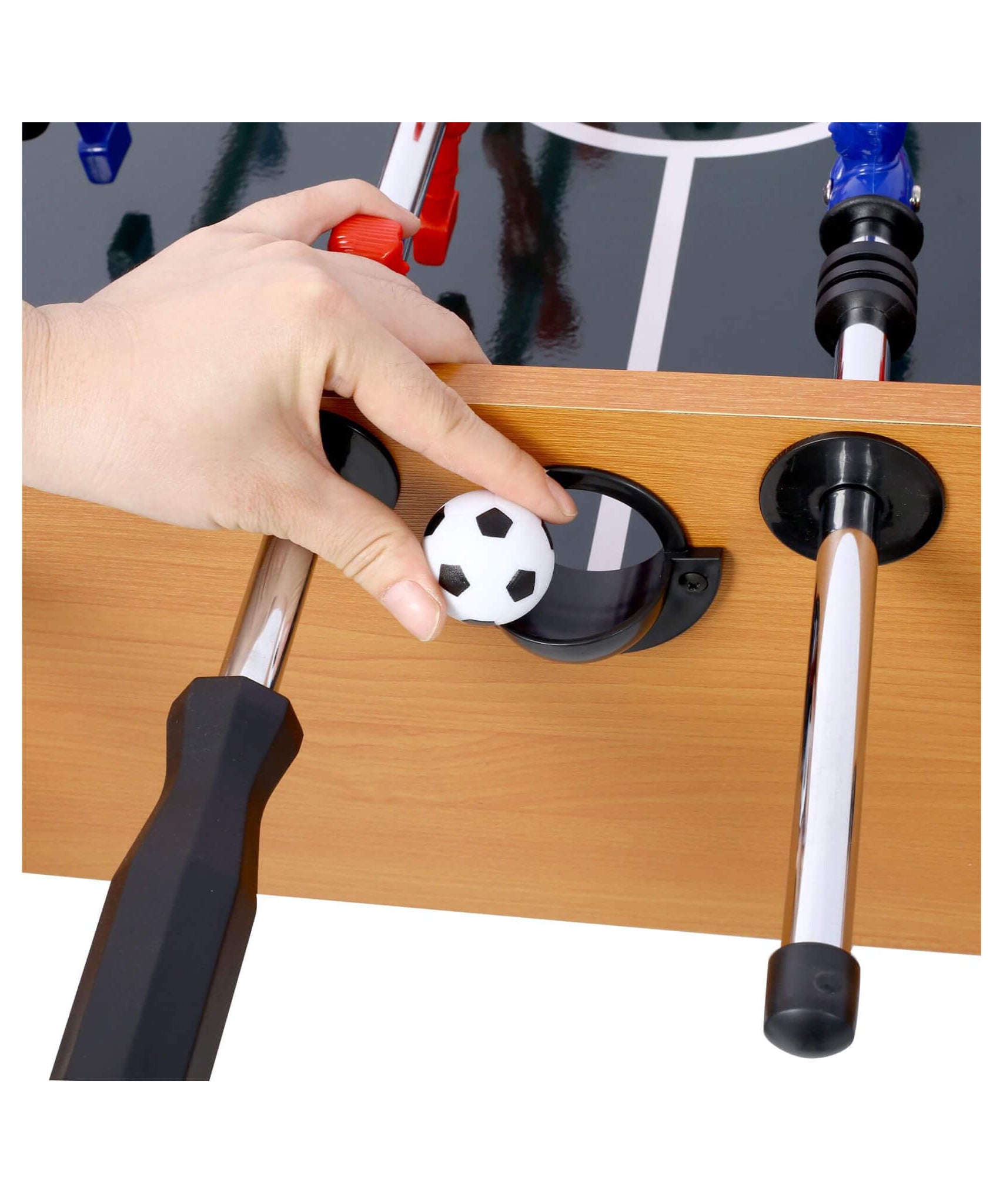 Premium 54-Inch Professional Wooden Foosball Table With Adjustable Leg Levelers (SAK95481)