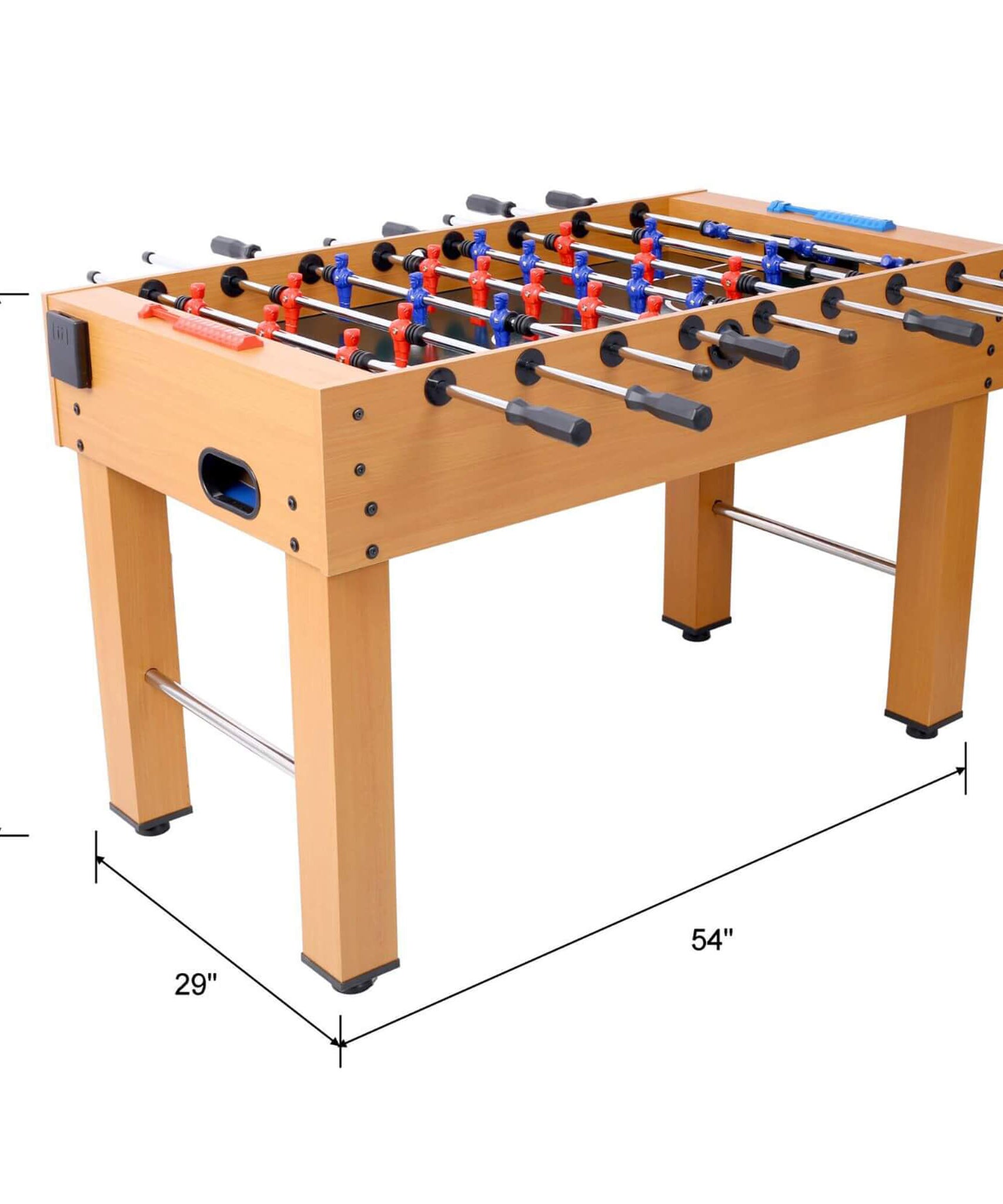 Premium 54-Inch Professional Wooden Foosball Table With Adjustable Leg Levelers (SAK95481)