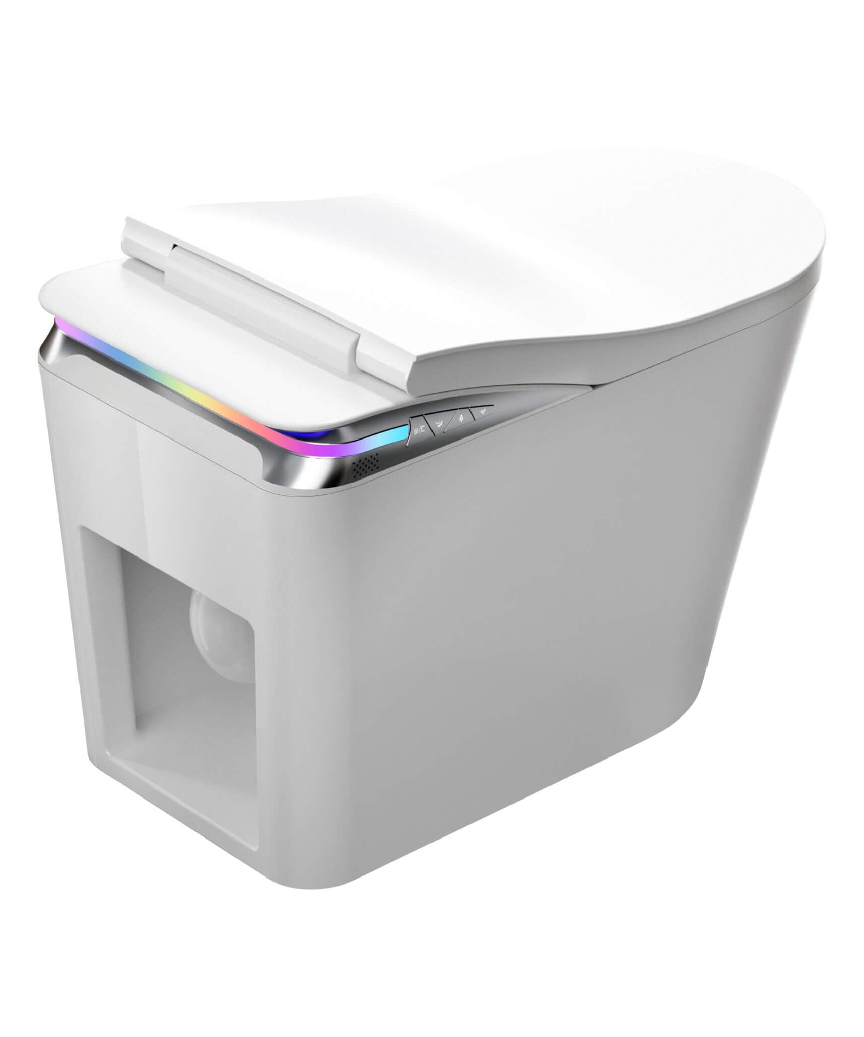Nuvia Premium Smart Auto Flush Toilet With Foot Sensor, Remote, Heated Seat And Night Light (SAK56378)