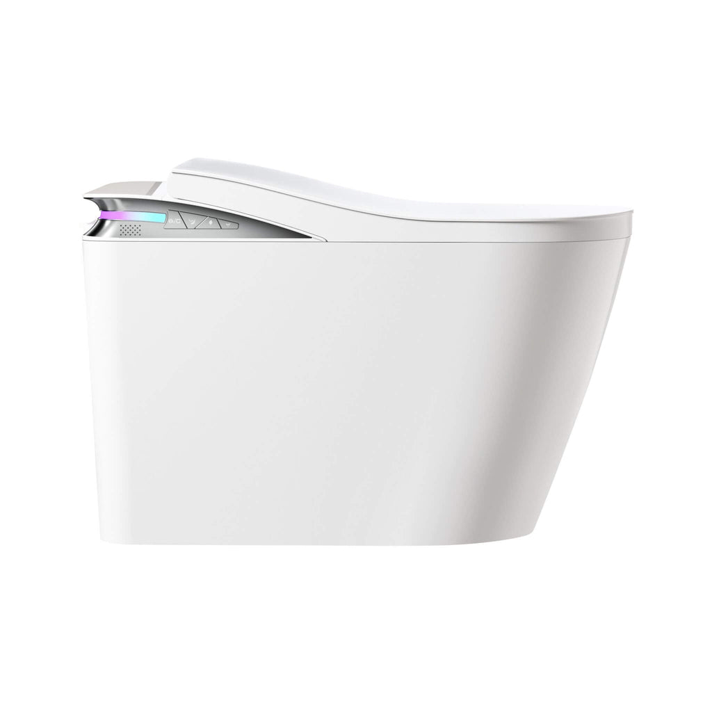 Nuvia Premium Smart Auto Flush Toilet With Foot Sensor, Remote, Heated Seat And Night Light (SAK56378)