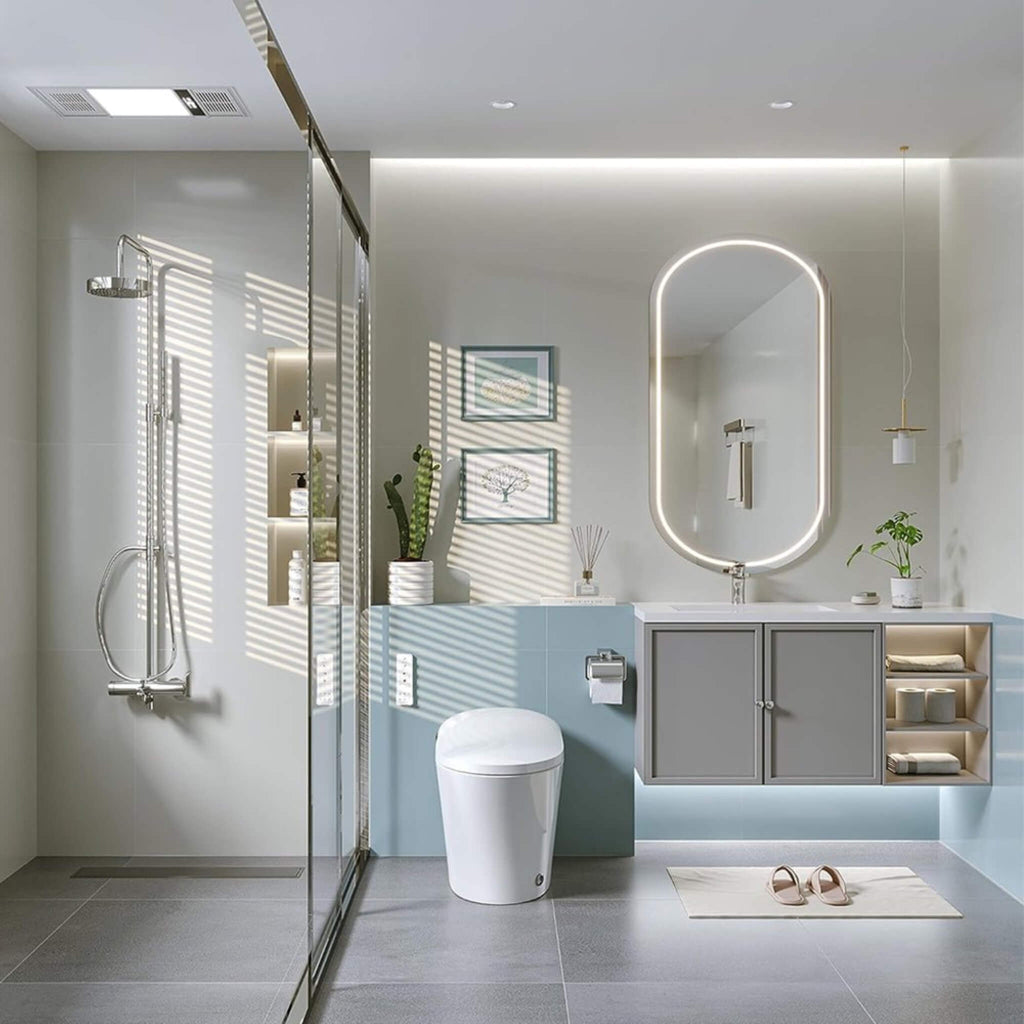 Nuvia Premium Smart Heated Tankless Bidet Toilet With Dual Flush System (SAK10485)