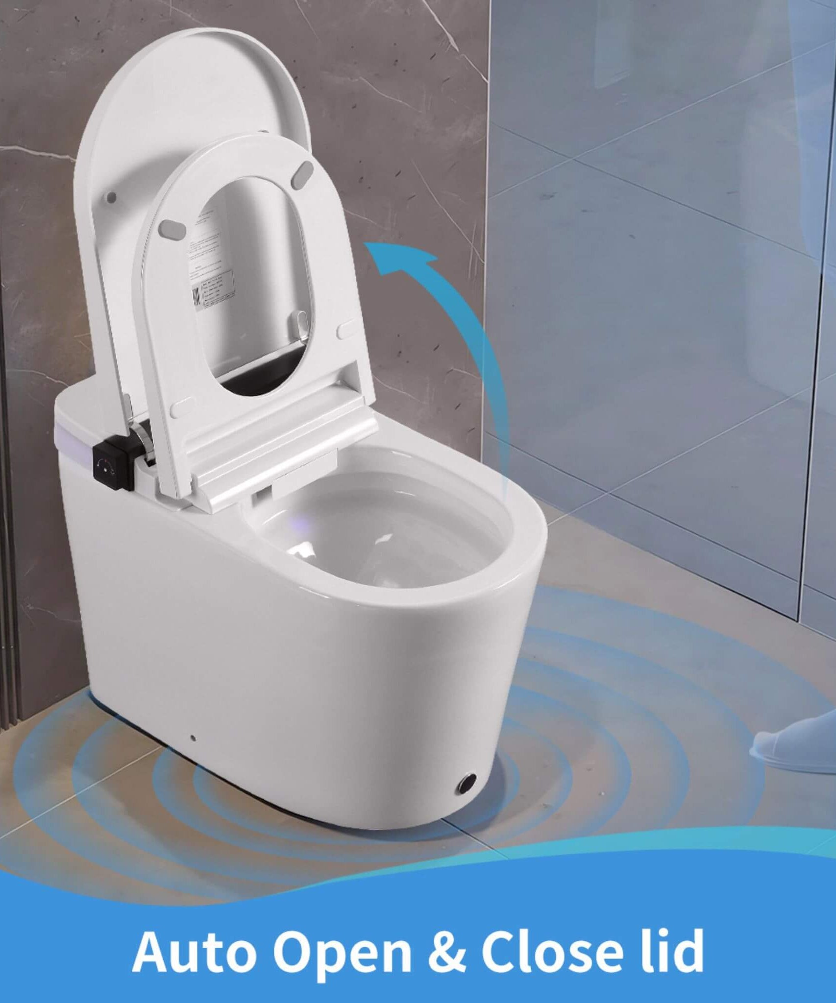 Nuvia Premium Smart Toilet With Bidet Seat LED Display & Night Light (SAK81465)