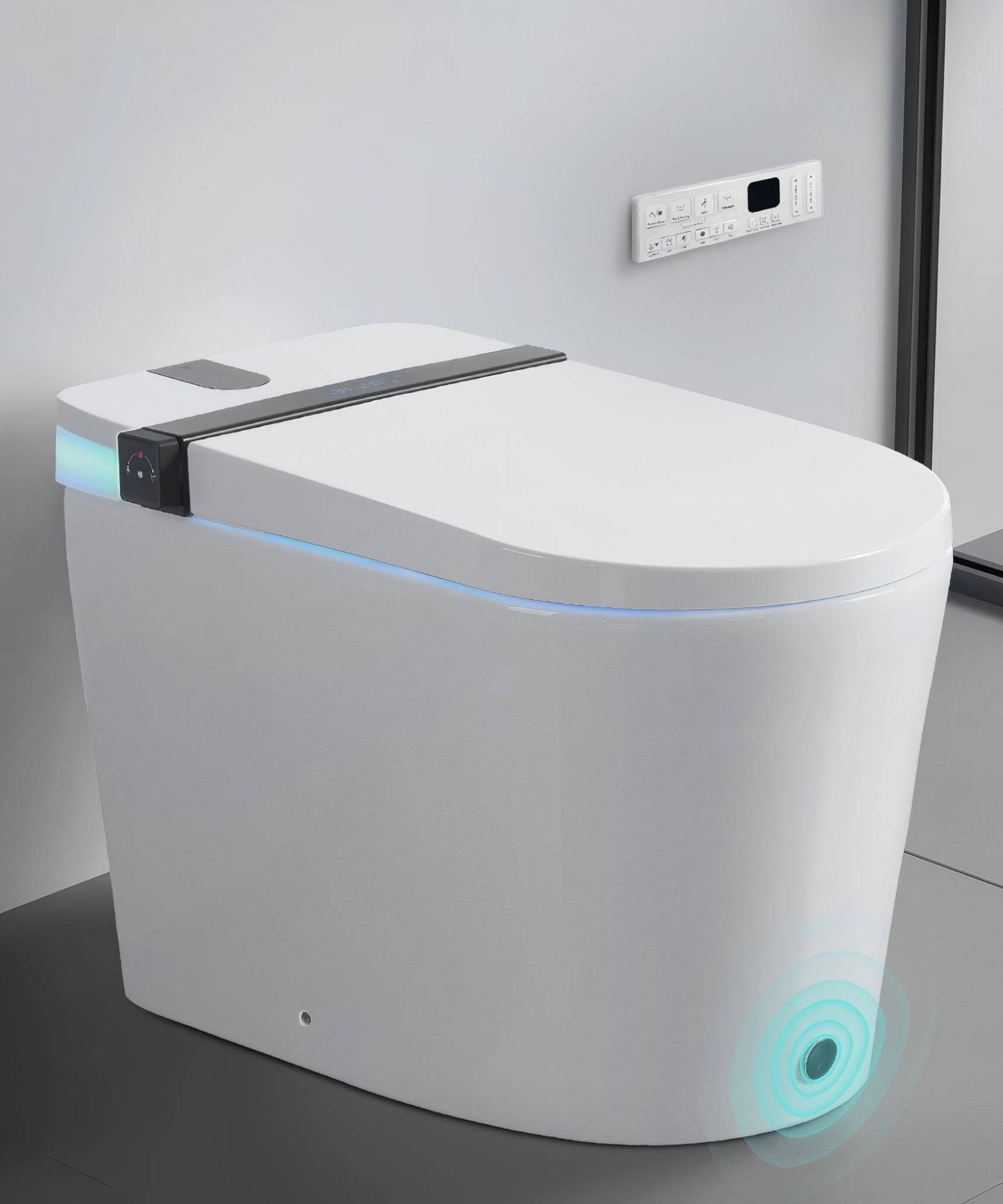 Nuvia Premium Smart Toilet With Bidet Seat LED Display & Night Light (SAK81465)