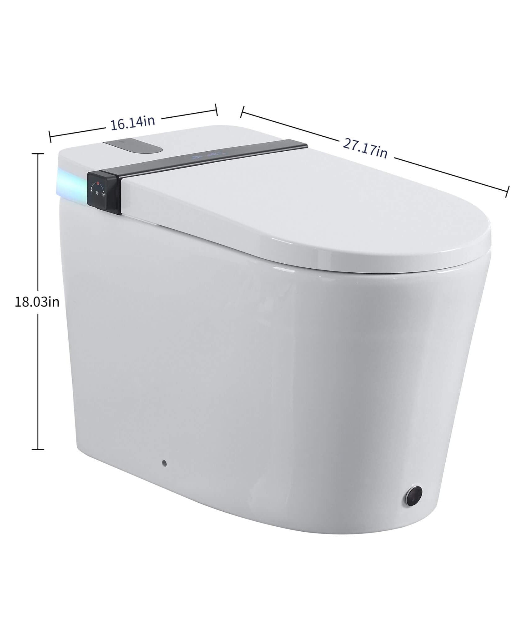 Nuvia Premium Smart Toilet With Bidet Seat LED Display & Night Light (SAK81465)