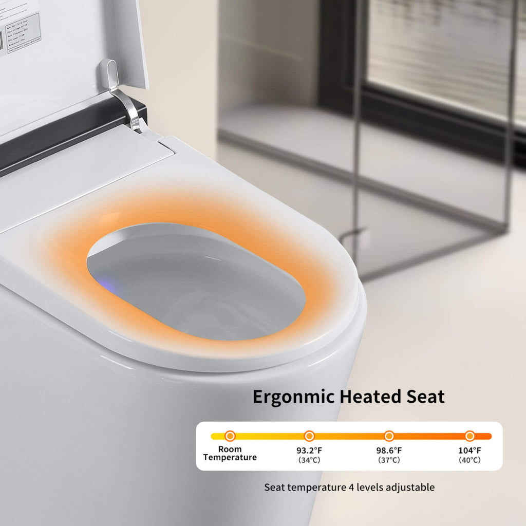 Nuvia Premium Smart Toilet With Bidet Seat LED Display & Night Light (SAK81465)