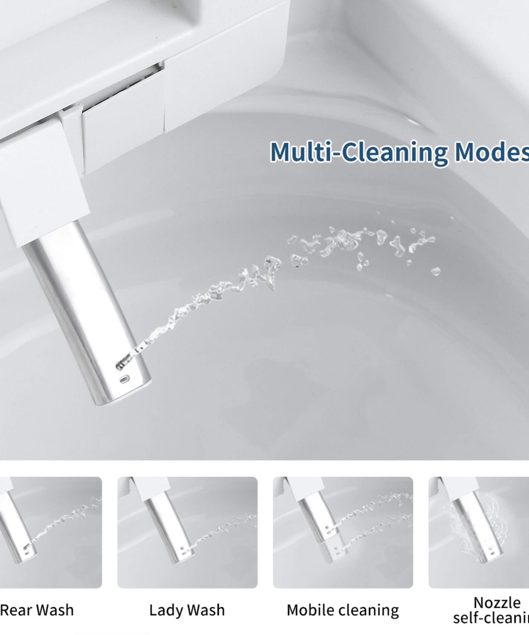Nuvia Premium Smart Toilet With Bidet Seat LED Display & Night Light (SAK81465)