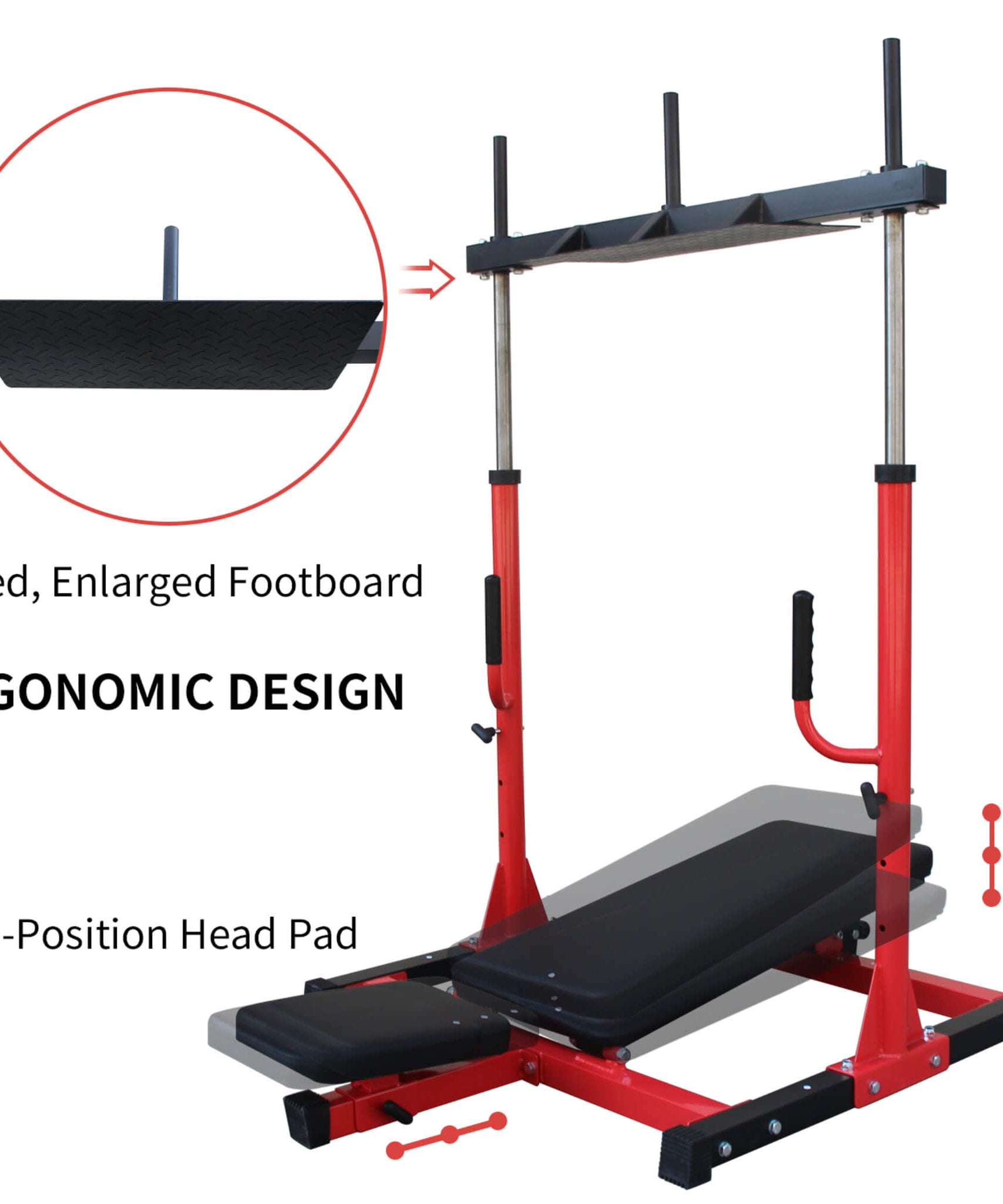 Rovix Premium Vertical Leg Press Machine With Adjustable Back And Head Rests For Home Gyms, 660LBS (SAK34819)