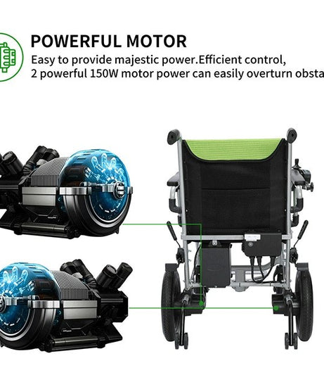 Pride D3-C 24V/10AH Elektrischer faltbarer Rollstuhl, 300W (SAK97523)