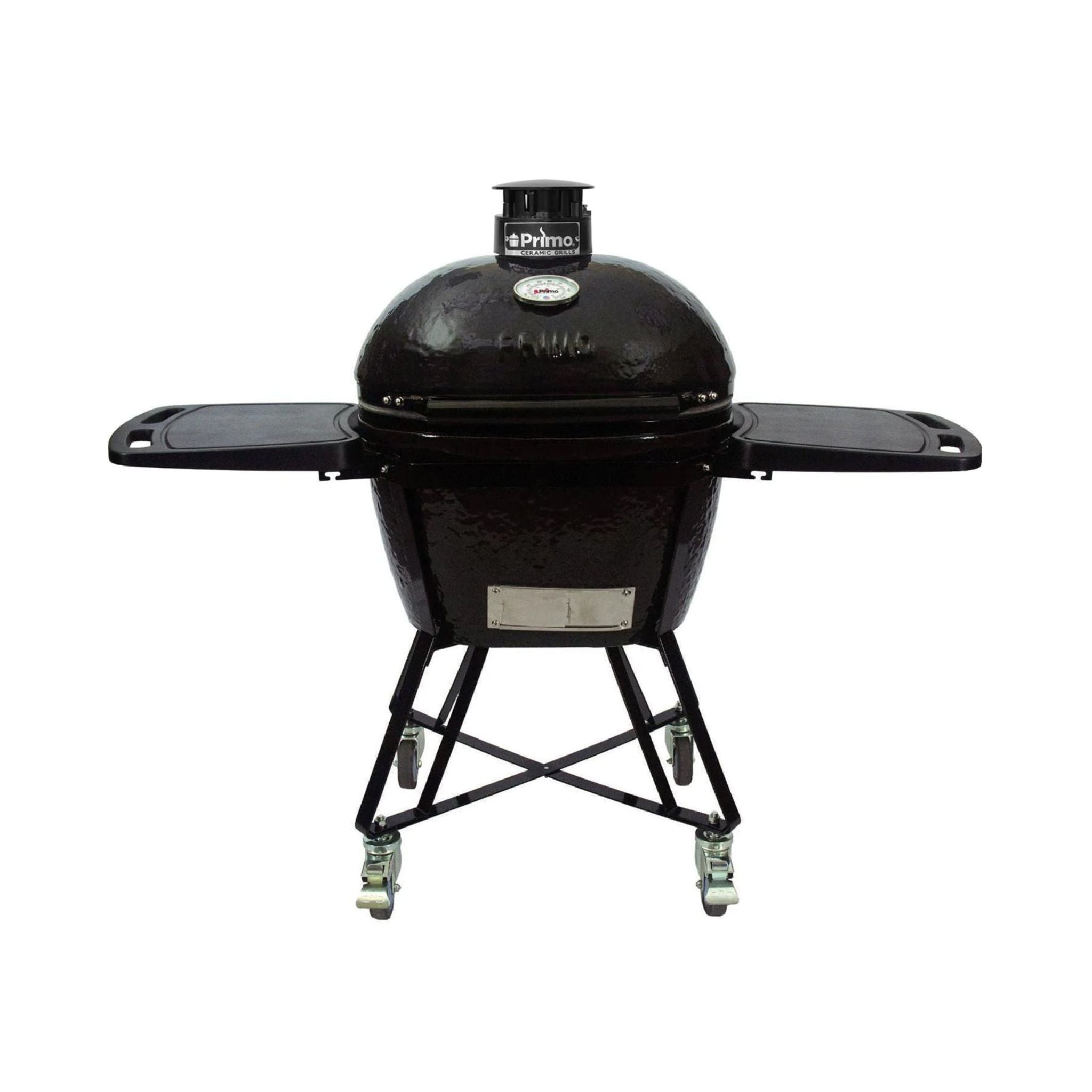 Primo Oval Large 300 All-In-One Ceramic Kamado Grill W/ Cradle, Side Shelves & Stainless Steel Grates [PGCLGC] (SAK21293)