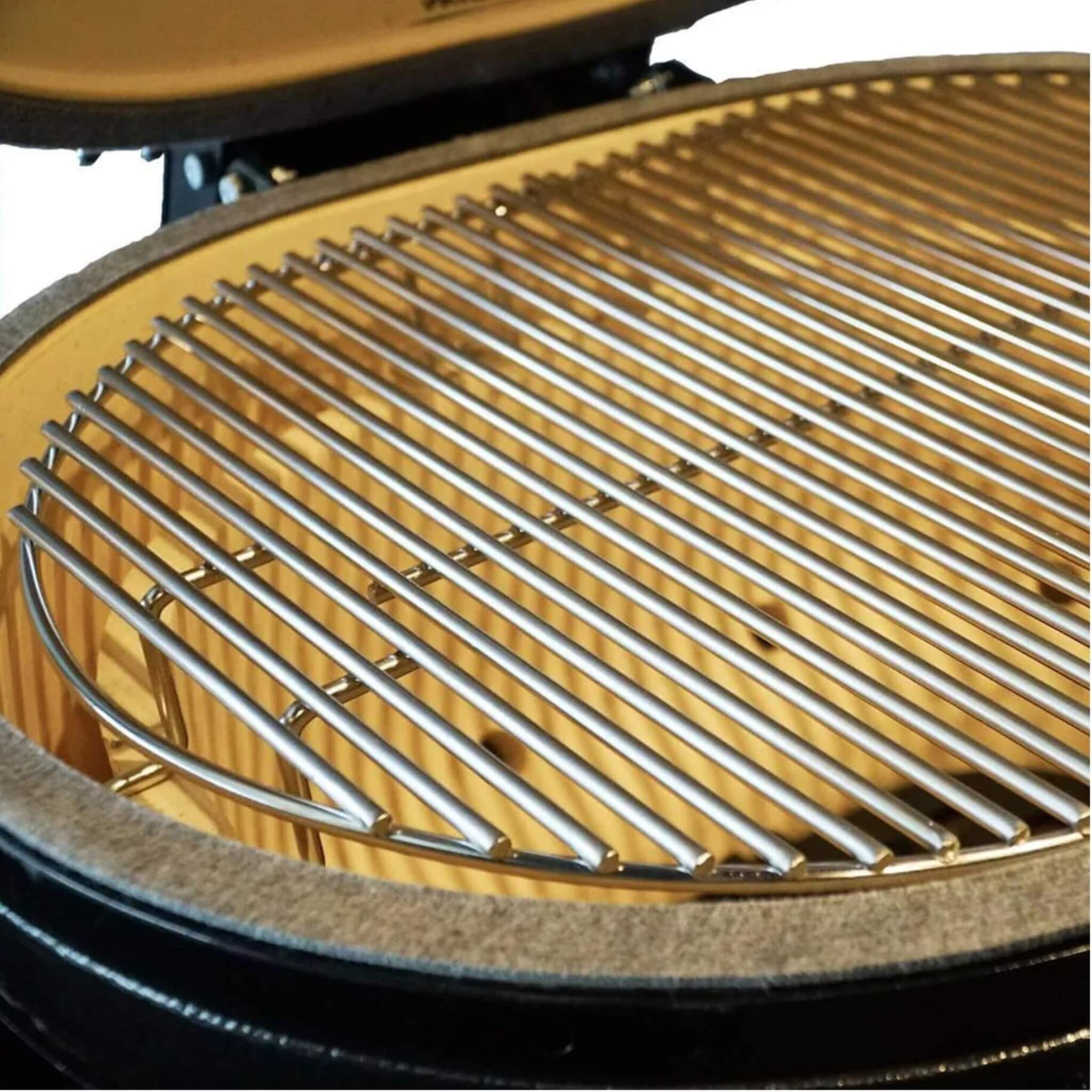 Primo Oval Large 300 All-In-One Ceramic Kamado Grill W/ Cradle, Side Shelves & Stainless Steel Grates [PGCLGC] (SAK21293)