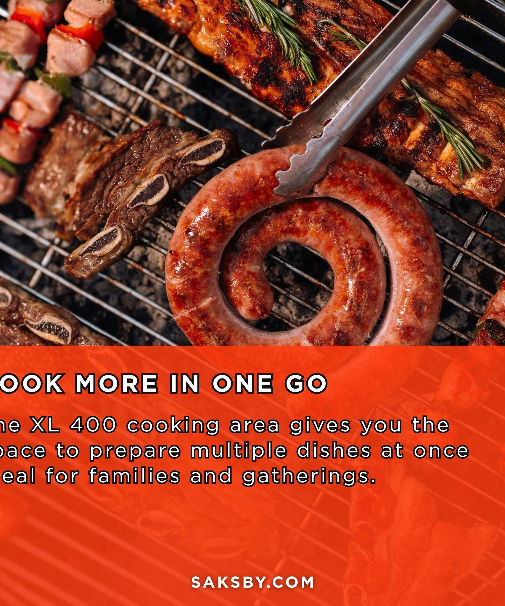 Primo Oval XL 400 Ceramic Kamado BBQ Grill W/ Stainless Steel Grates [PGCXLH] (SAK23100)