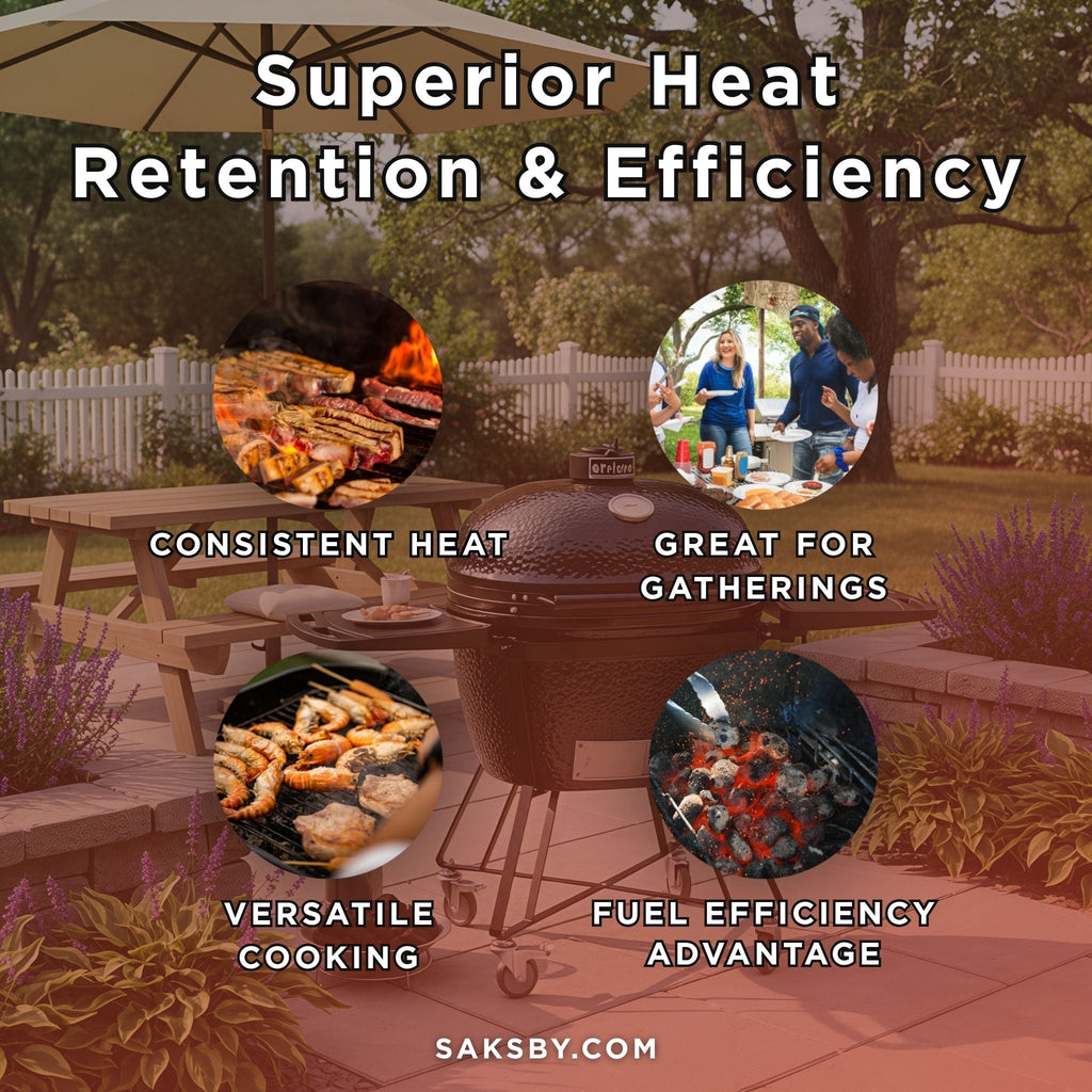 Primo Oval XXL All-In-One Ceramic Charcoal Grill [PGCXXLC] (SAK86742)