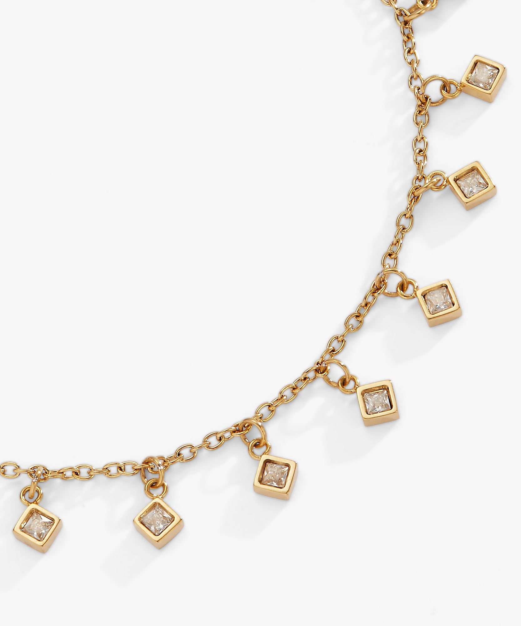 Princess Cut Crystal Bracelet