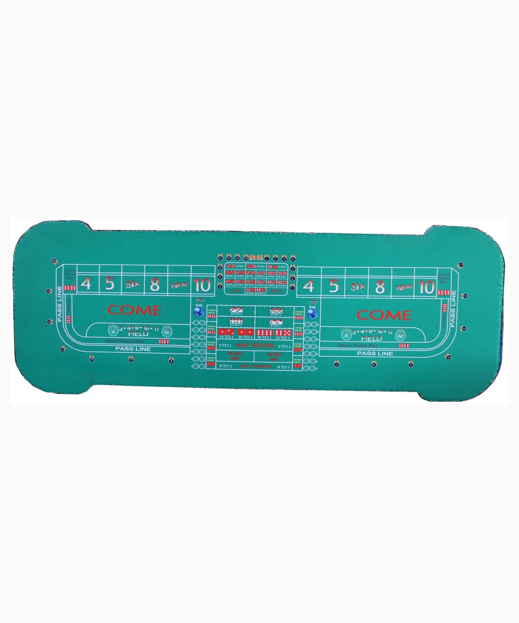 Professional 12FT Craps Table With Full Drink Rail And Padded Rim Cover (SAK76258)