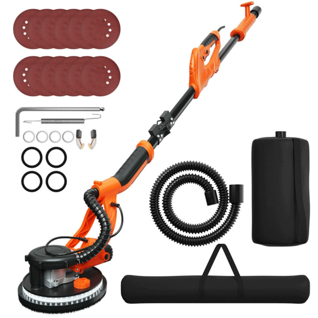 Professional Electric 750W Drywall Ceiling Pole Sander W/ Vacuum (SAK97855)