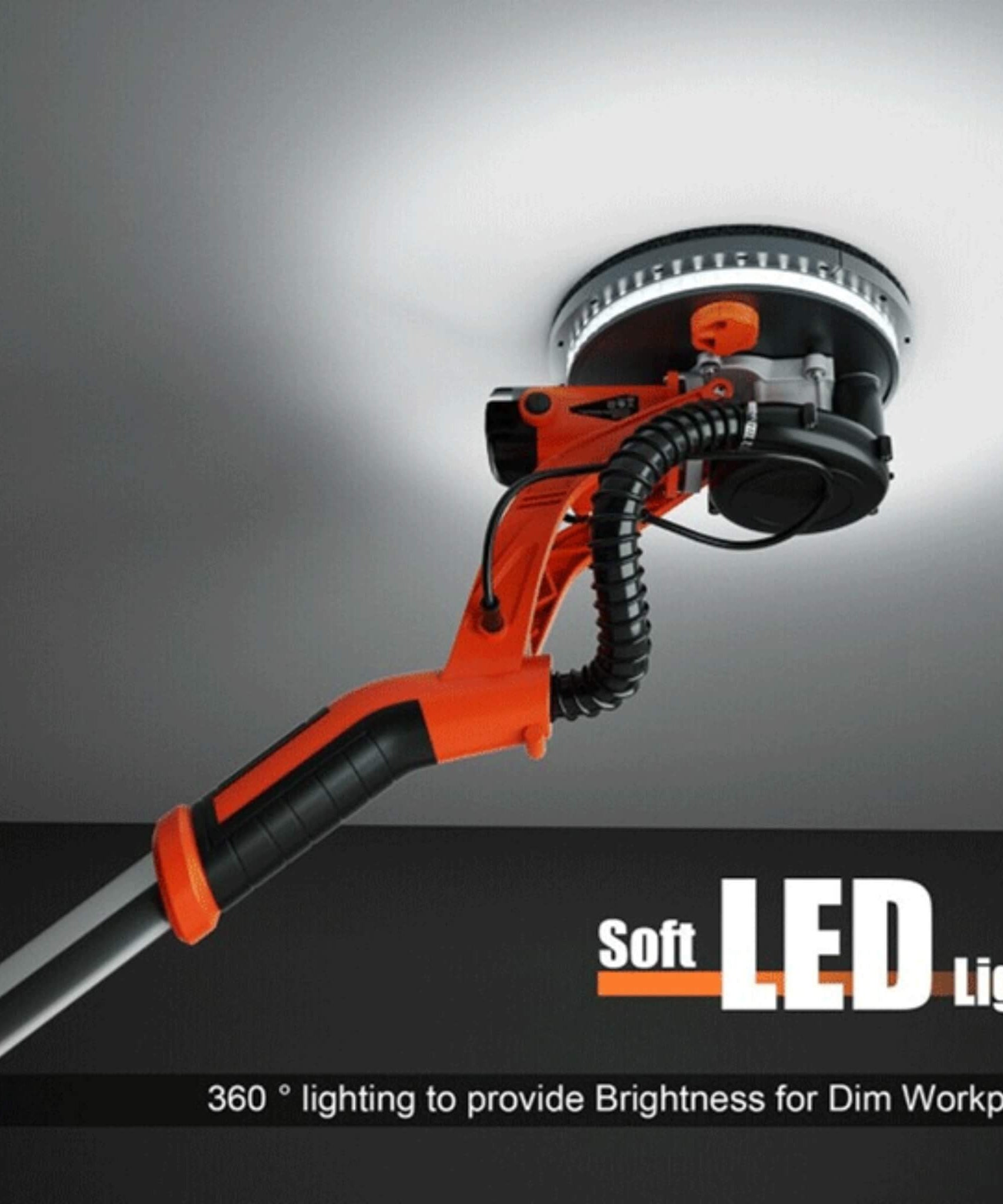 Professional Electric 750W Drywall Ceiling Pole Sander W/ Vacuum (SAK97855)