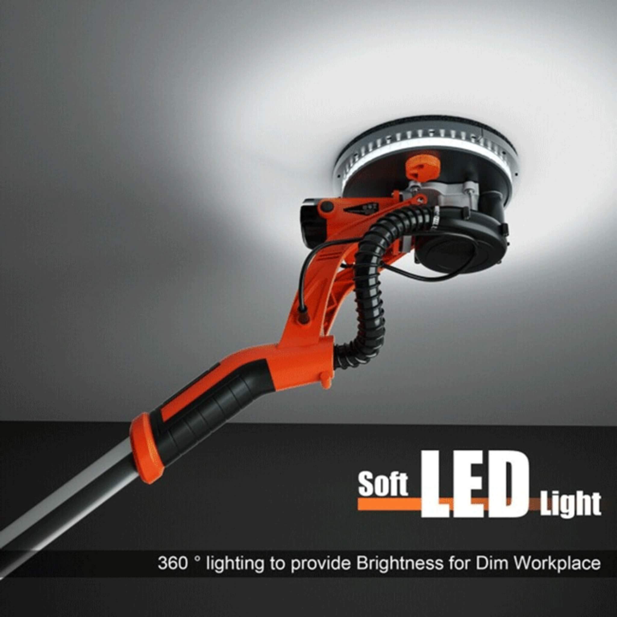 Professional Electric 750W Drywall Ceiling Pole Sander W/ Vacuum (SAK97855)