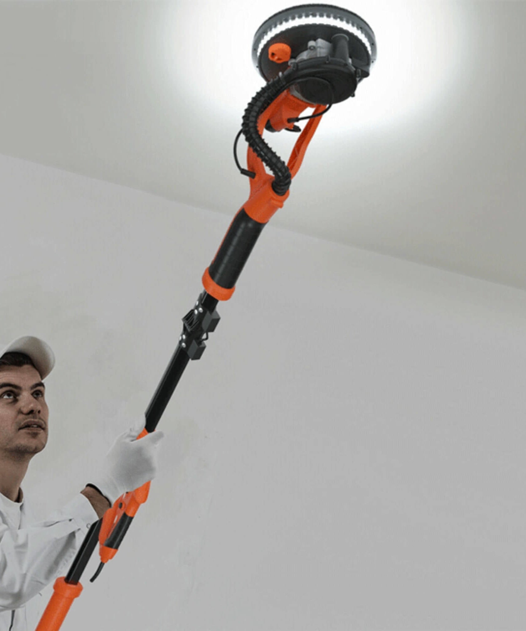 Professional Electric 750W Drywall Ceiling Pole Sander W/ Vacuum (SAK97855)