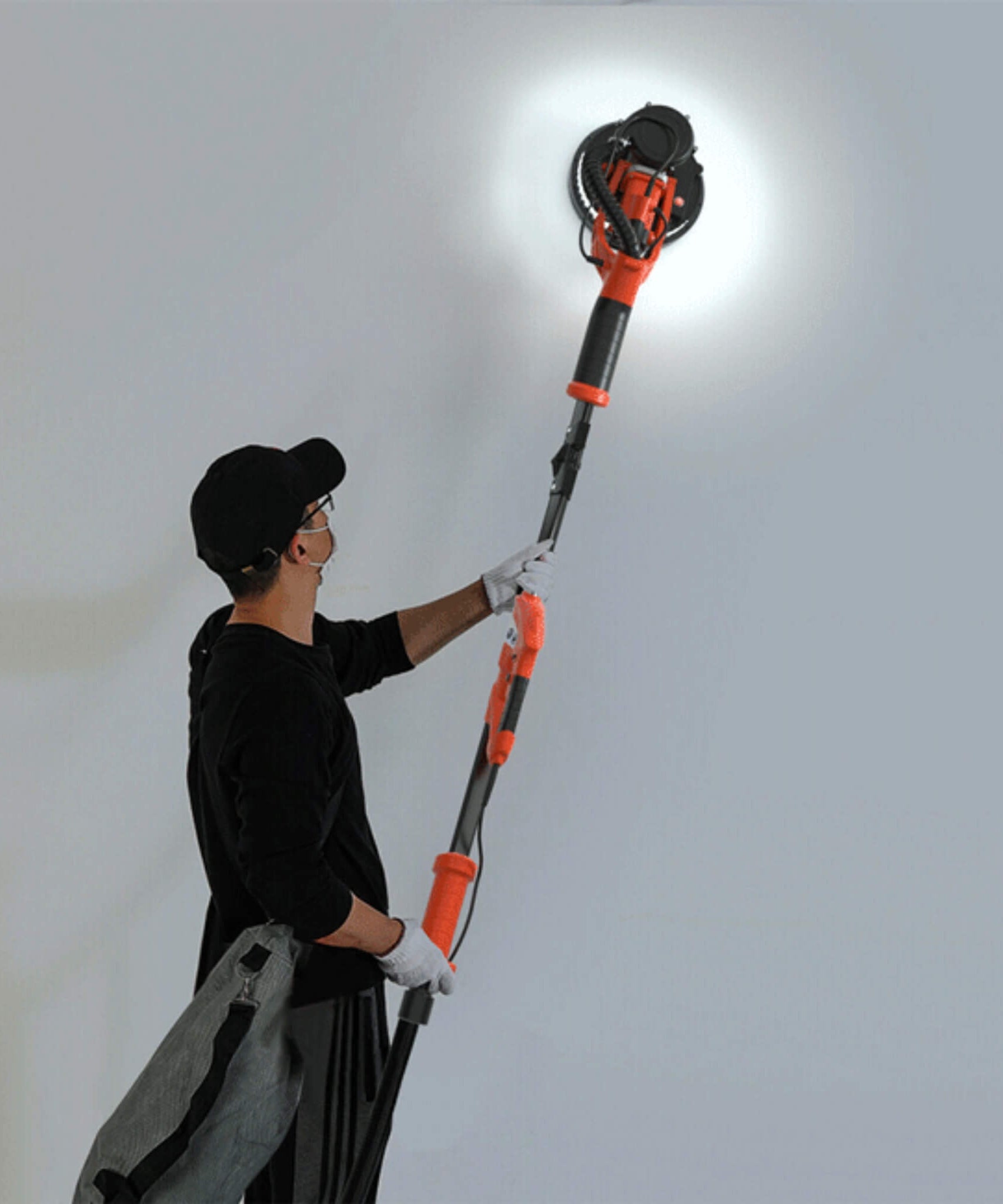 Professional Electric 750W Drywall Ceiling Pole Sander W/ Vacuum (SAK97855)