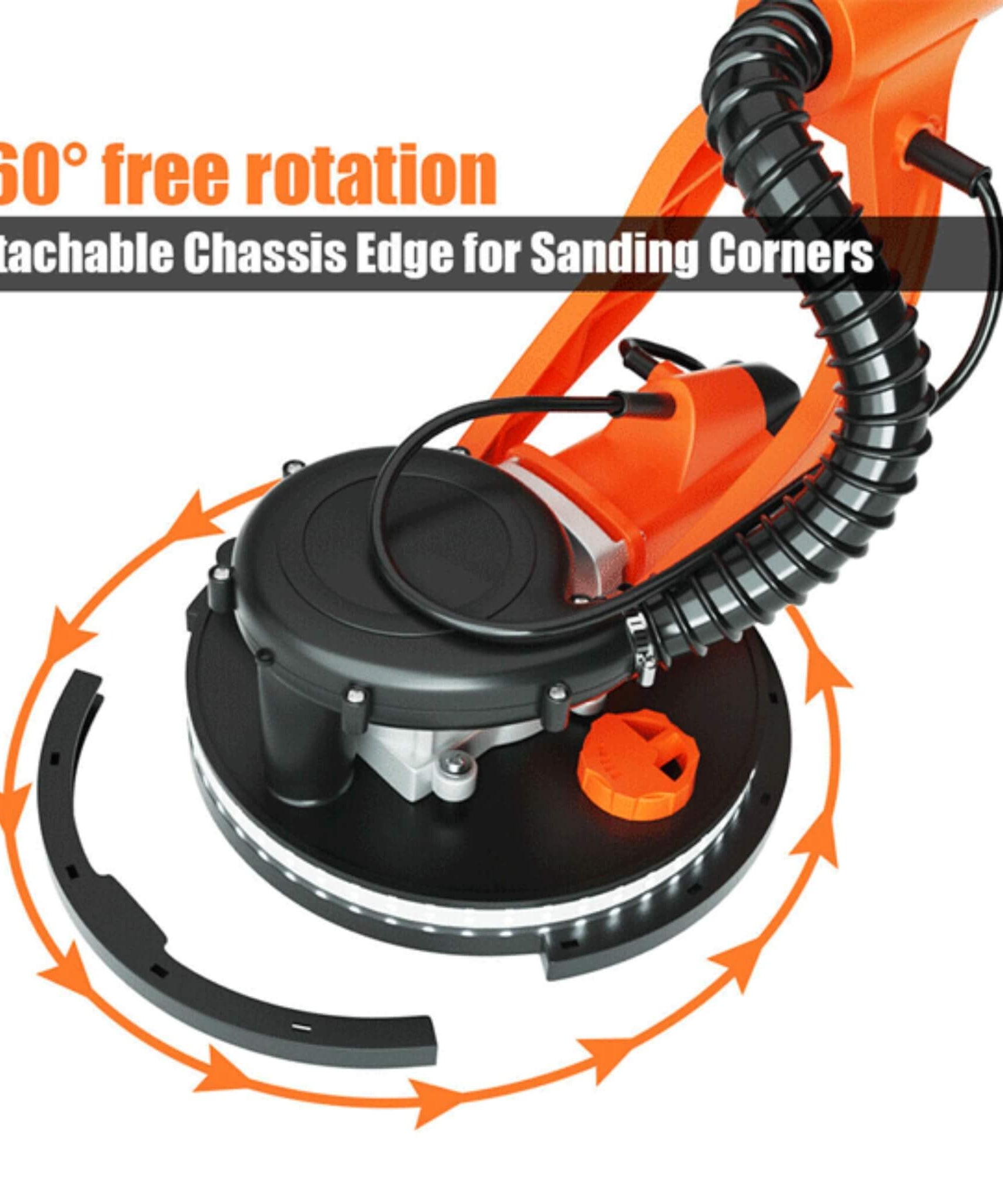 Professional Electric 750W Drywall Ceiling Pole Sander W/ Vacuum (SAK97855)