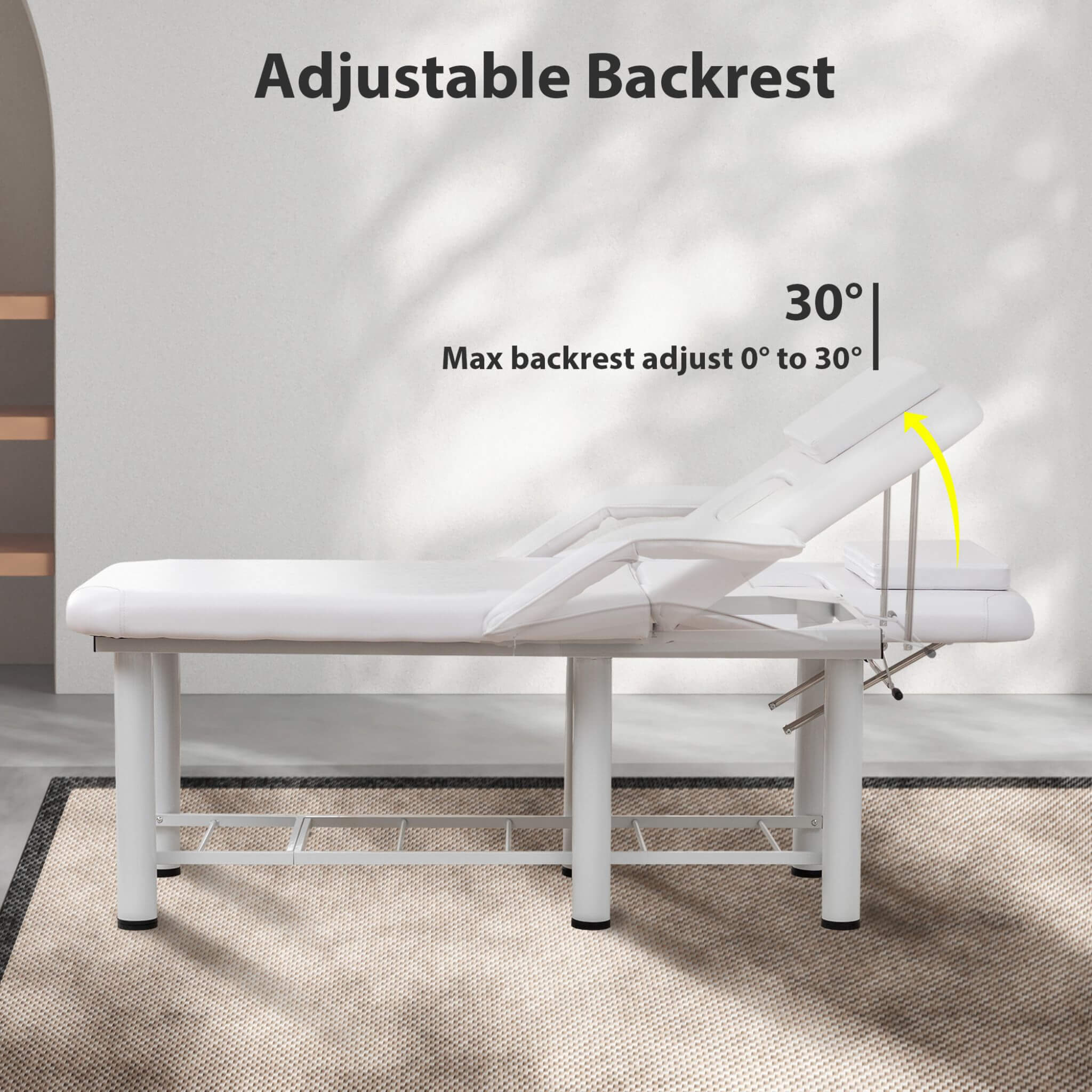 Professional Fully Adjustable Beauty Bed With Underbed Storage And Removable Cushions (SAK46813)