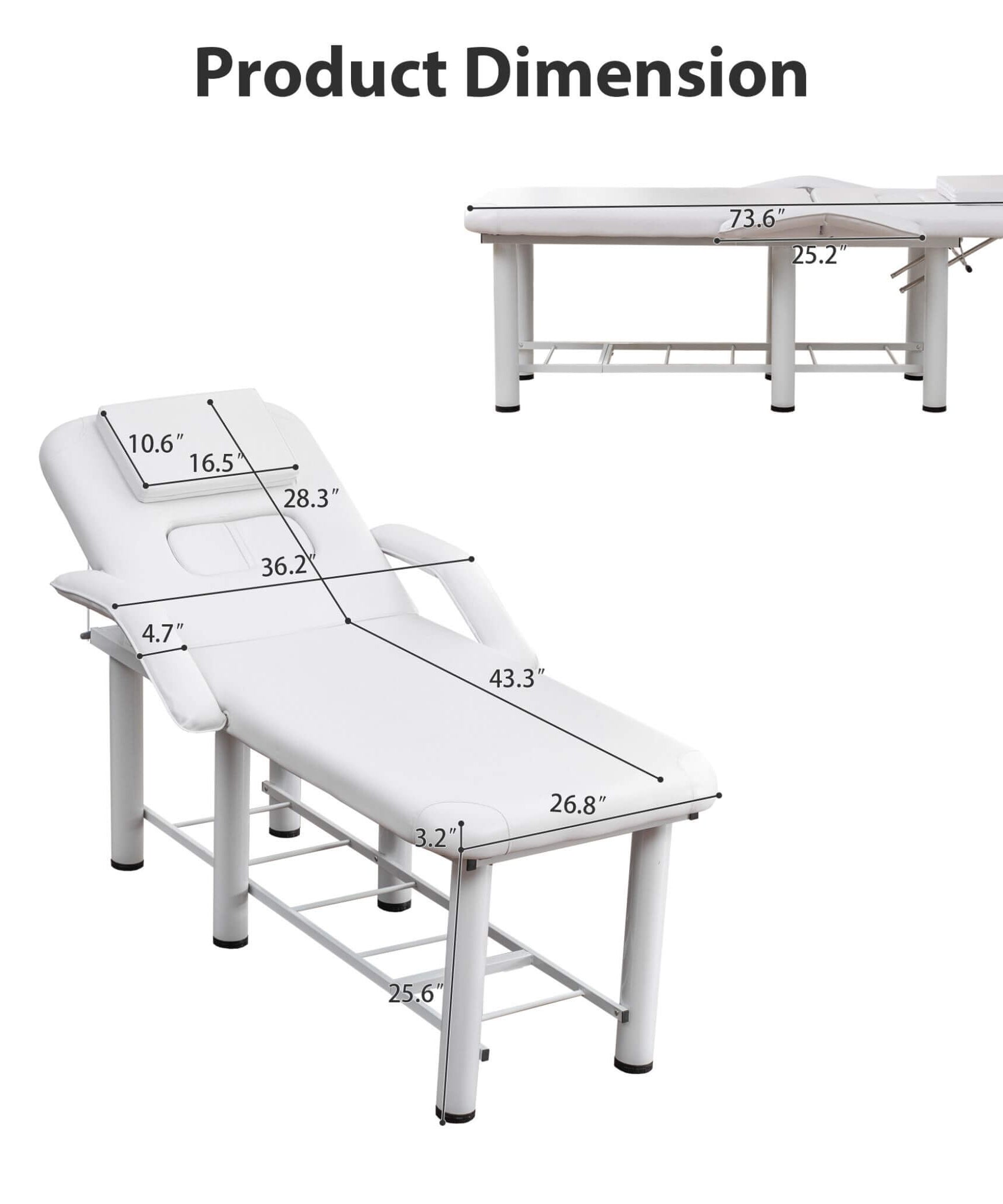 Professional Fully Adjustable Beauty Bed With Underbed Storage And Removable Cushions (SAK46813)