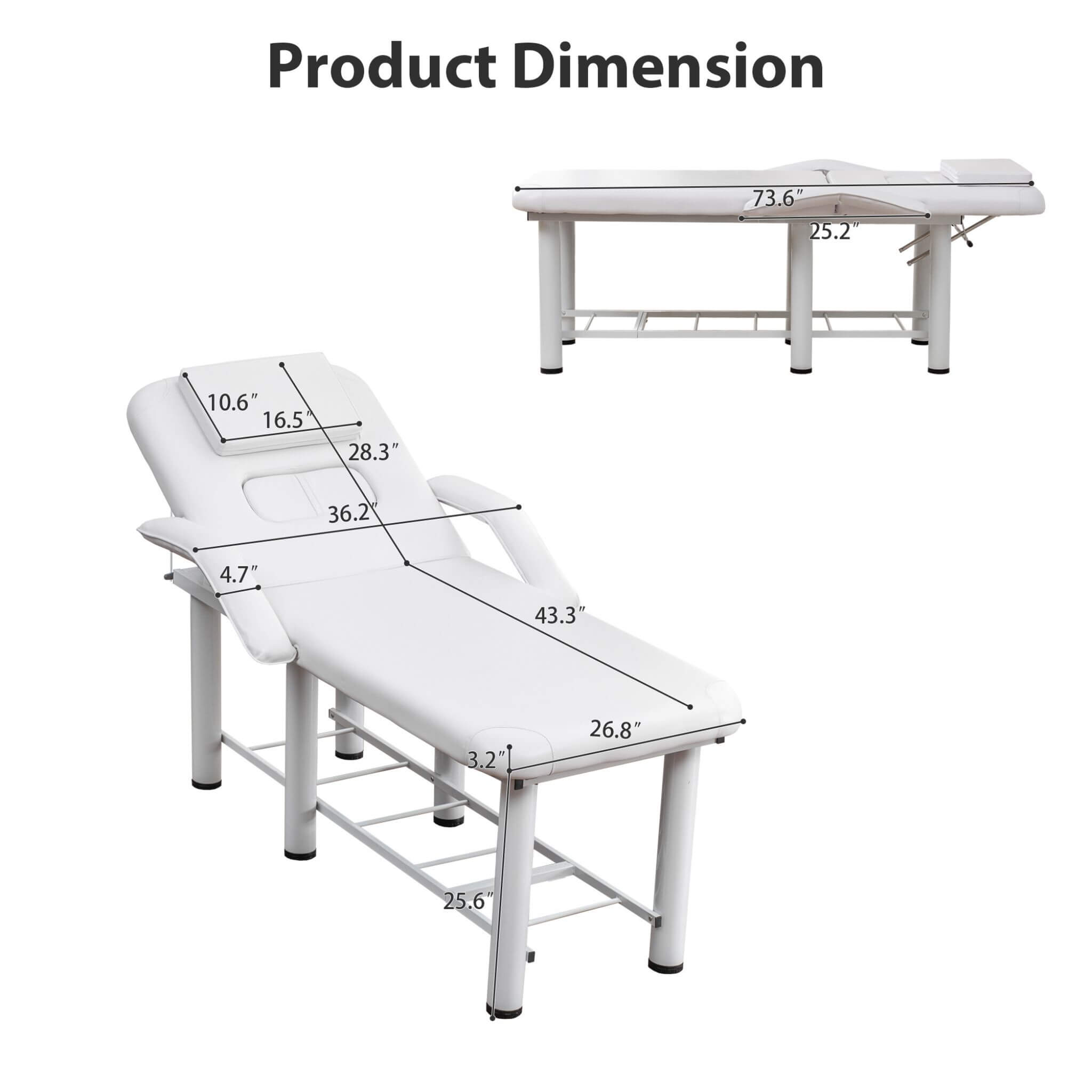 Professional Fully Adjustable Beauty Bed With Underbed Storage And Removable Cushions (SAK46813)