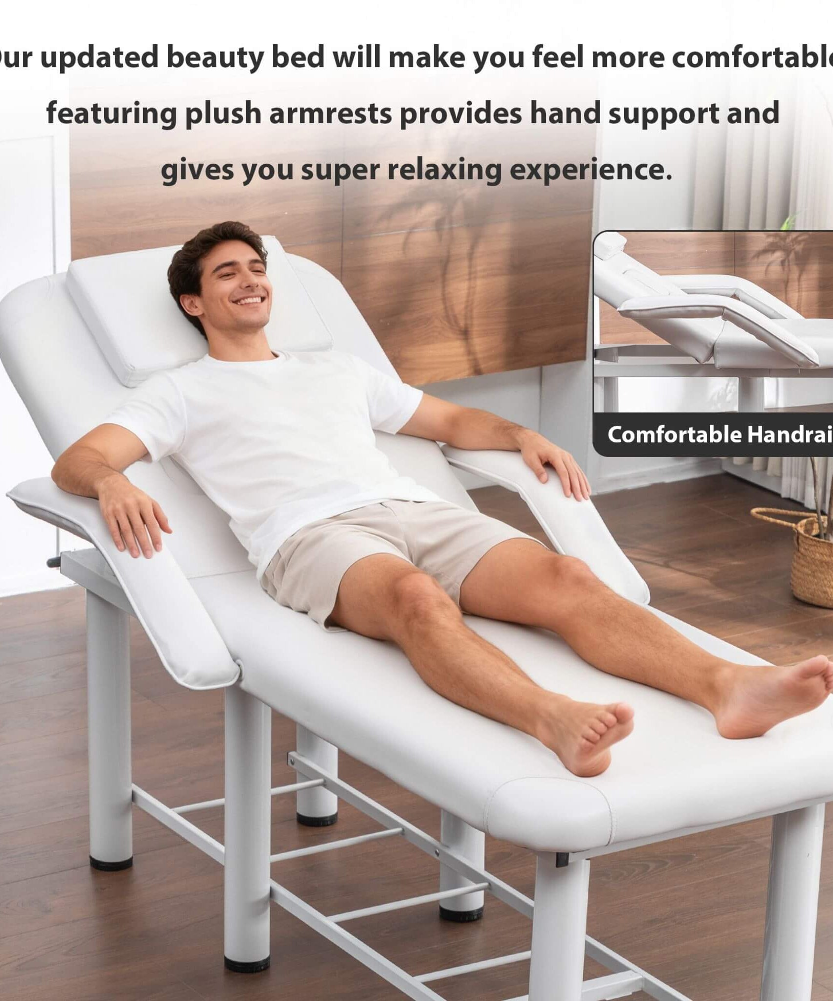 Professional Fully Adjustable Beauty Bed With Underbed Storage And Removable Cushions (SAK46813)