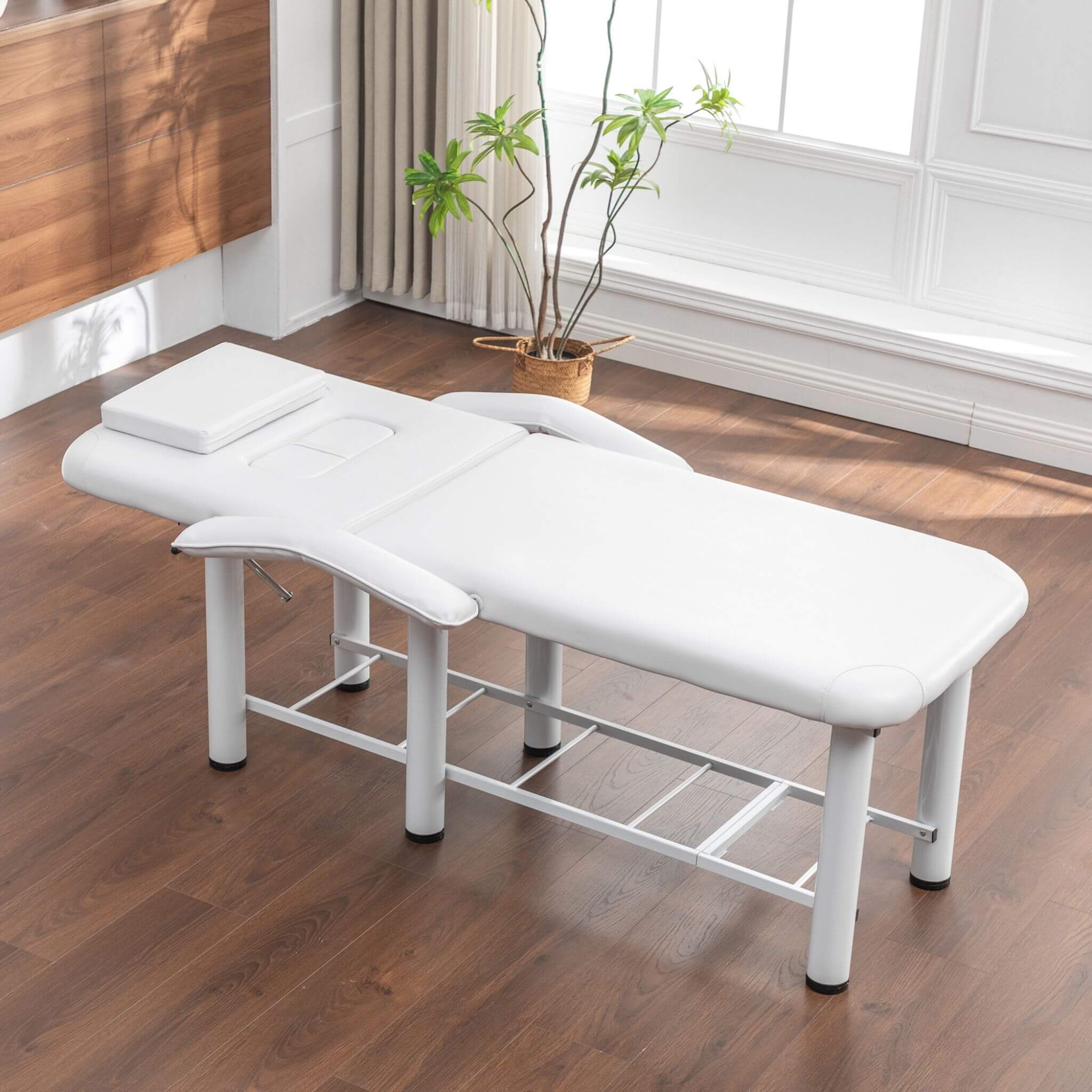 Professional Fully Adjustable Beauty Bed With Underbed Storage And Removable Cushions (SAK46813)