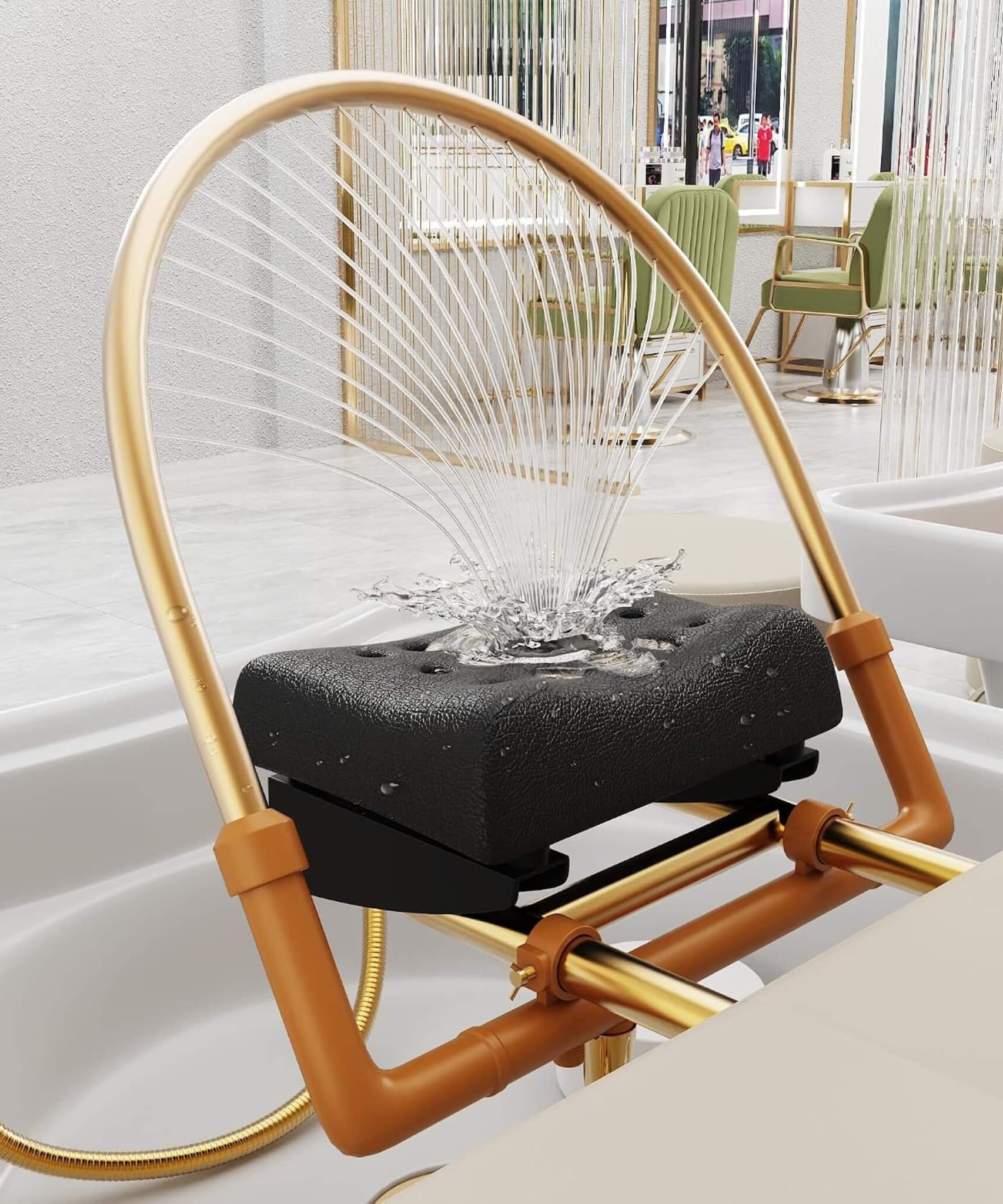 Professional Massage Table With Shampoo Basin And Water Circulation System (SAK24689)