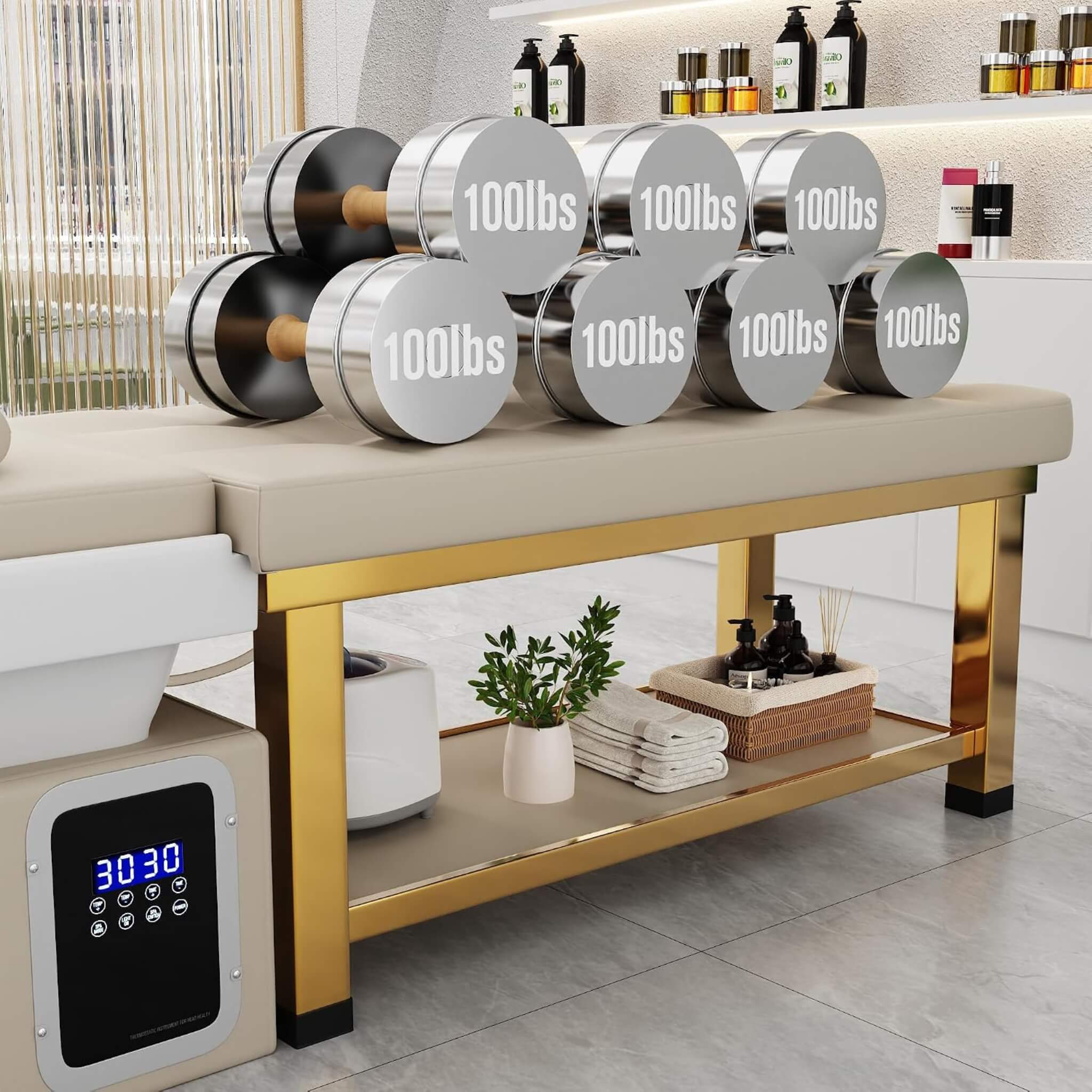 Professional Massage Table With Shampoo Basin And Water Circulation System (SAK24689)