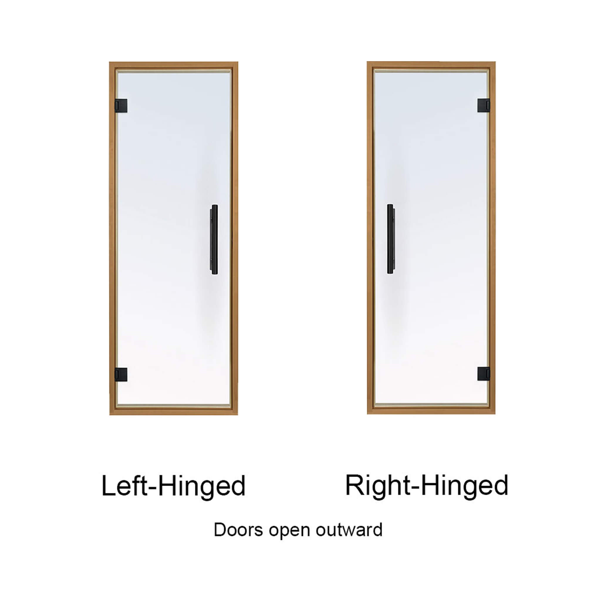 Prosaunas 24X73-Inch Aspen Prehung Tinted Glass Sauna Door (SAK35741)