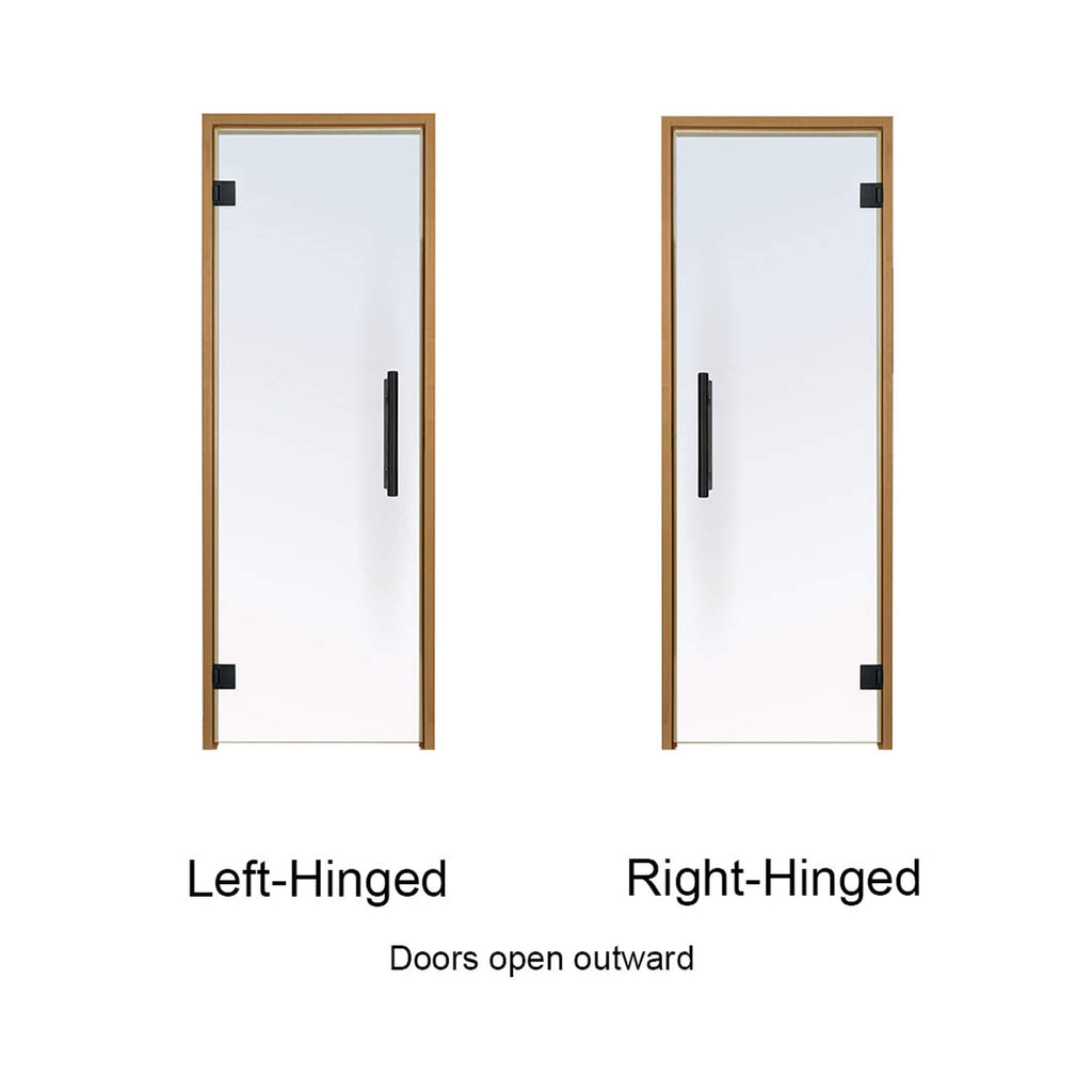 Prosaunas 24X81-Inch Thermo-Aspen Prehung Clear Glass Sauna Door (SAK13651)