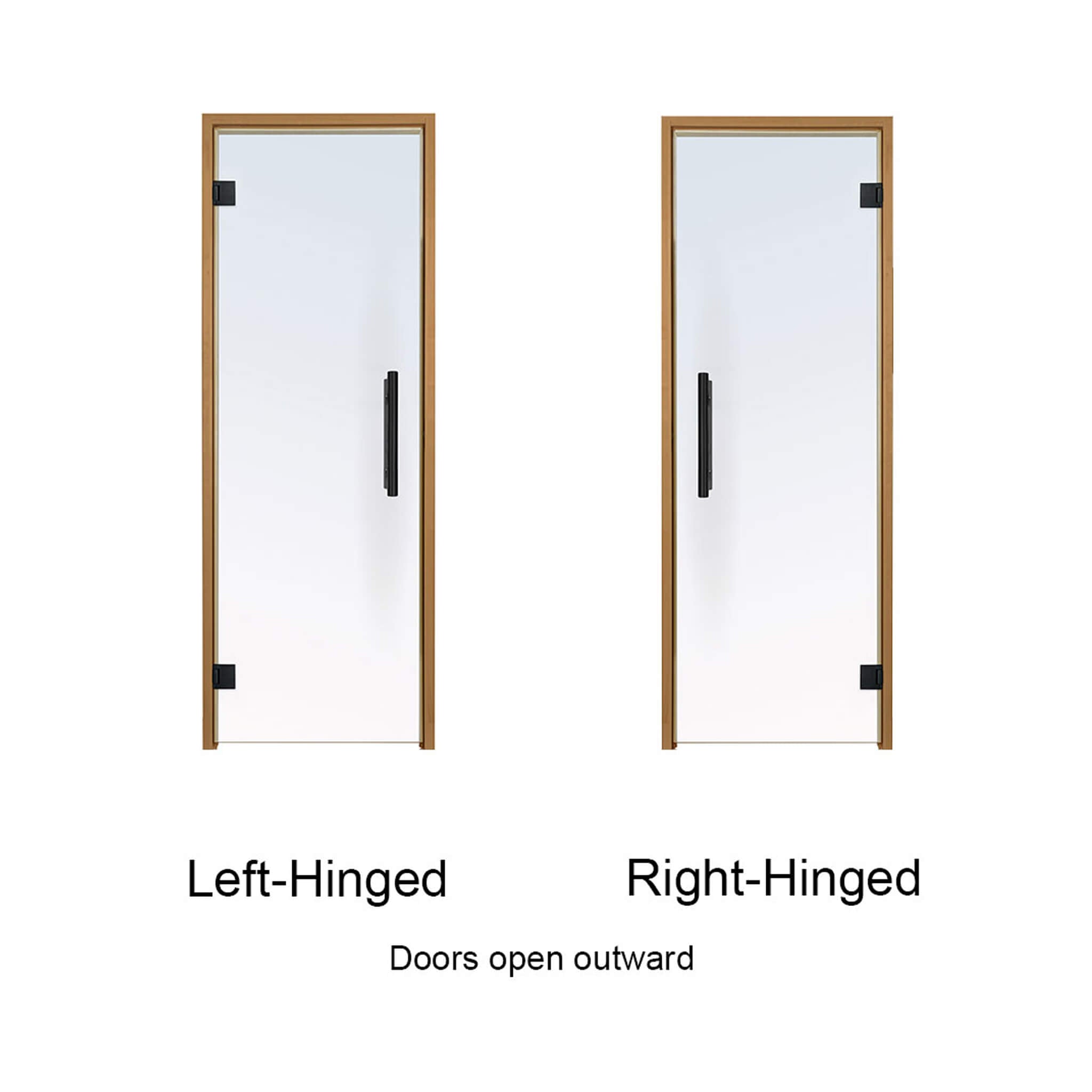 Prosaunas 24X81-Inch Thermo-Aspen Prehung Clear Glass Sauna Door (SAK13651)