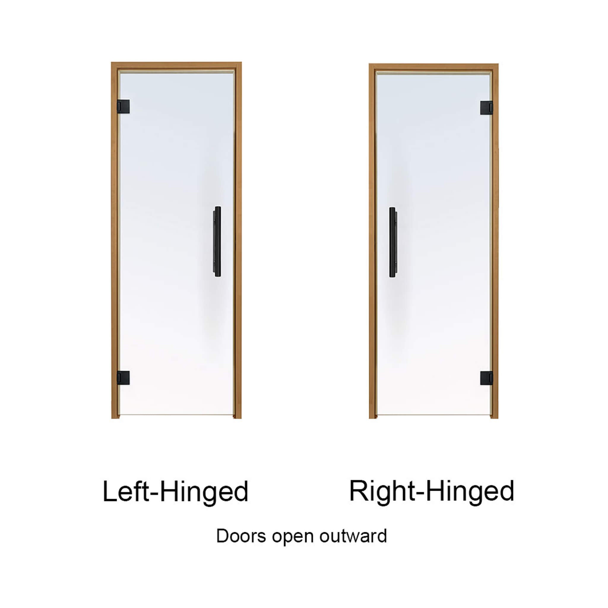 Prosaunas 24X81-Inch Thermo-Aspen Prehung Tinted Glass Sauna Door (SAK51863)
